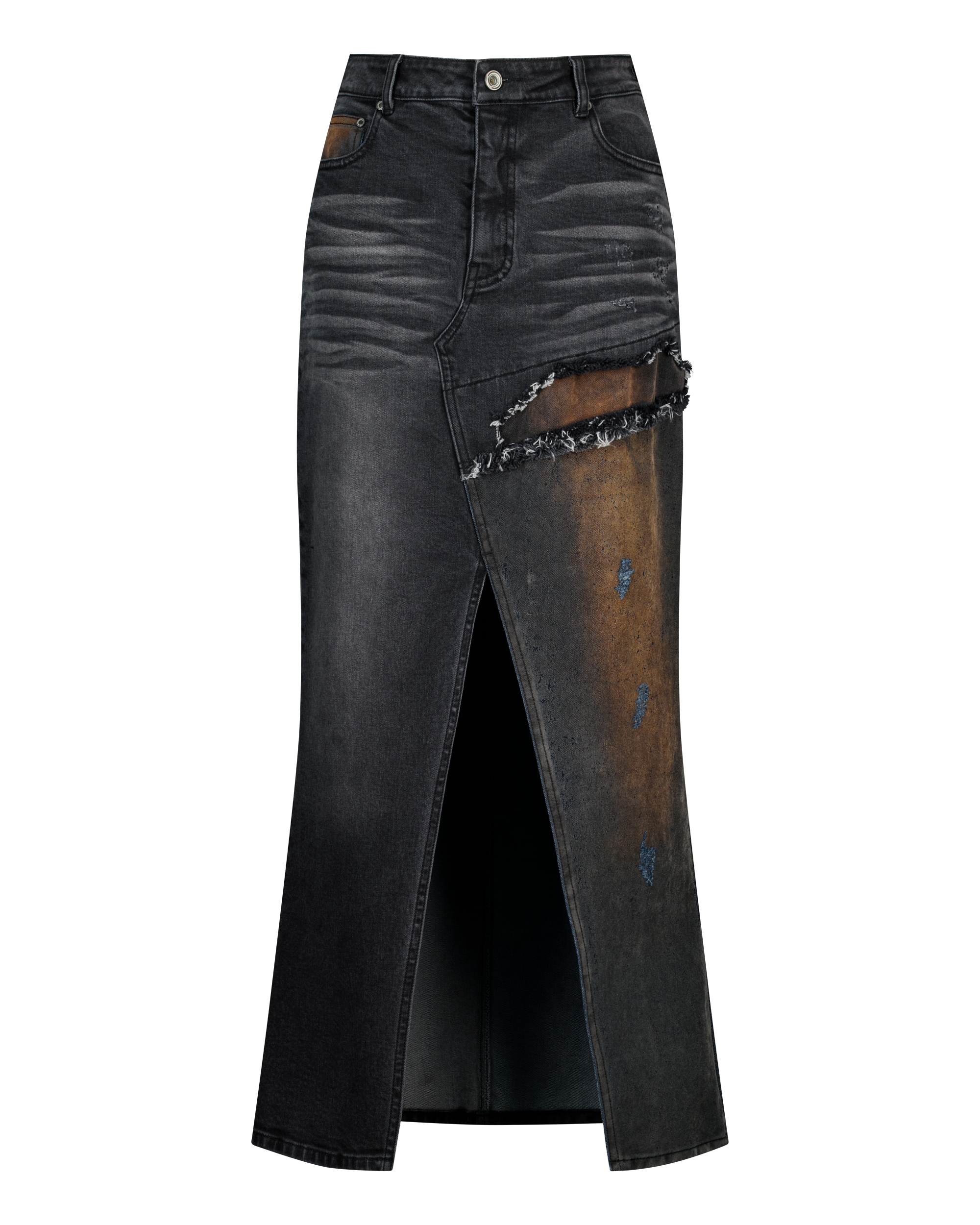(EMMA) HYBRID MAXI DENIM SKIRT / PRE-ORDER-6