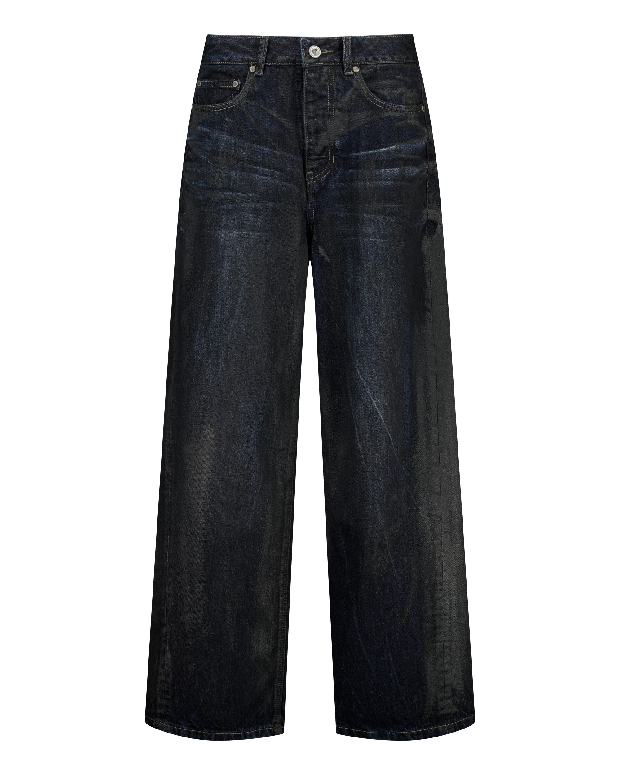 (EMMA) COATED DENIM PANTS-6