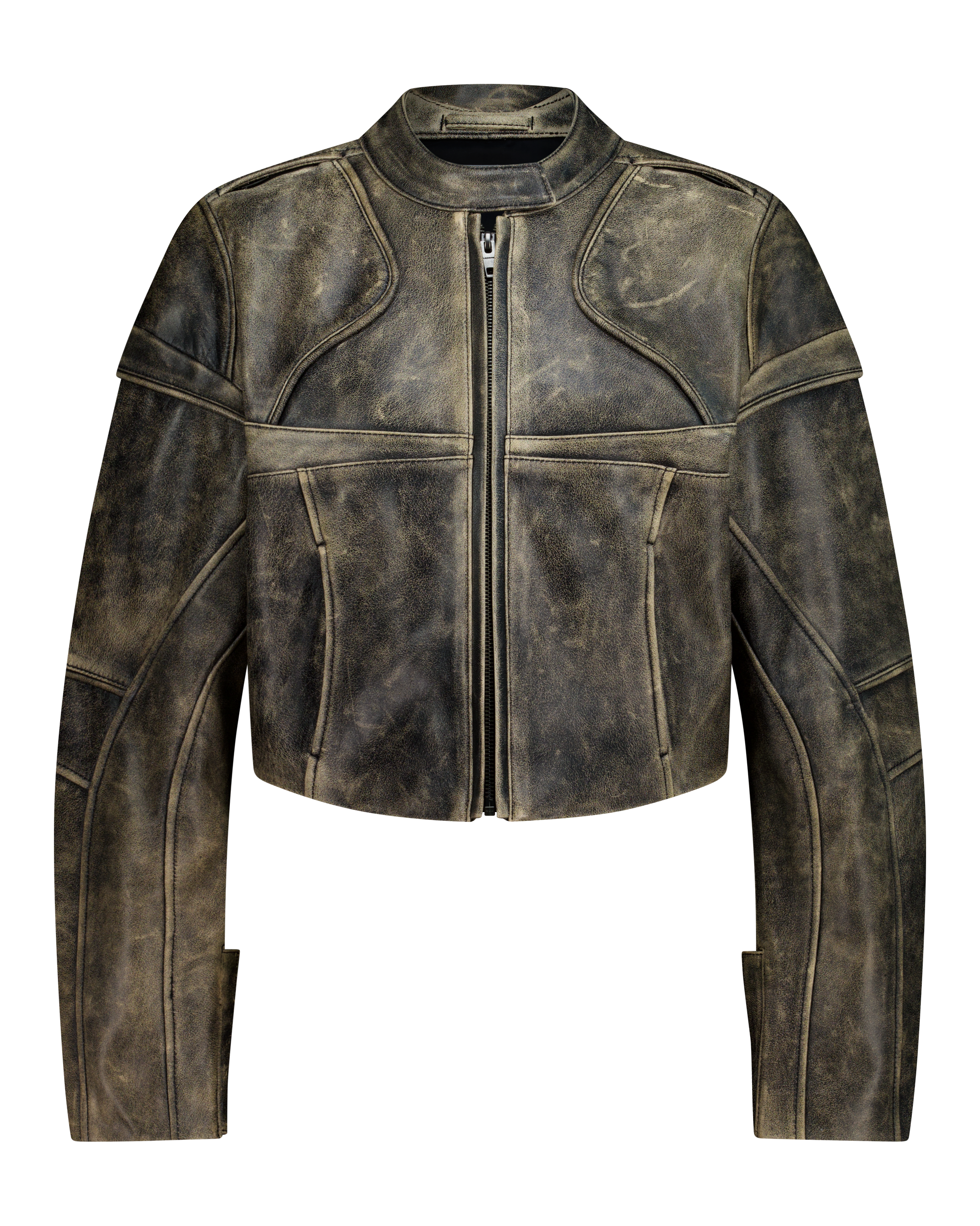 MOTO CUT LEATHER JACKET-7