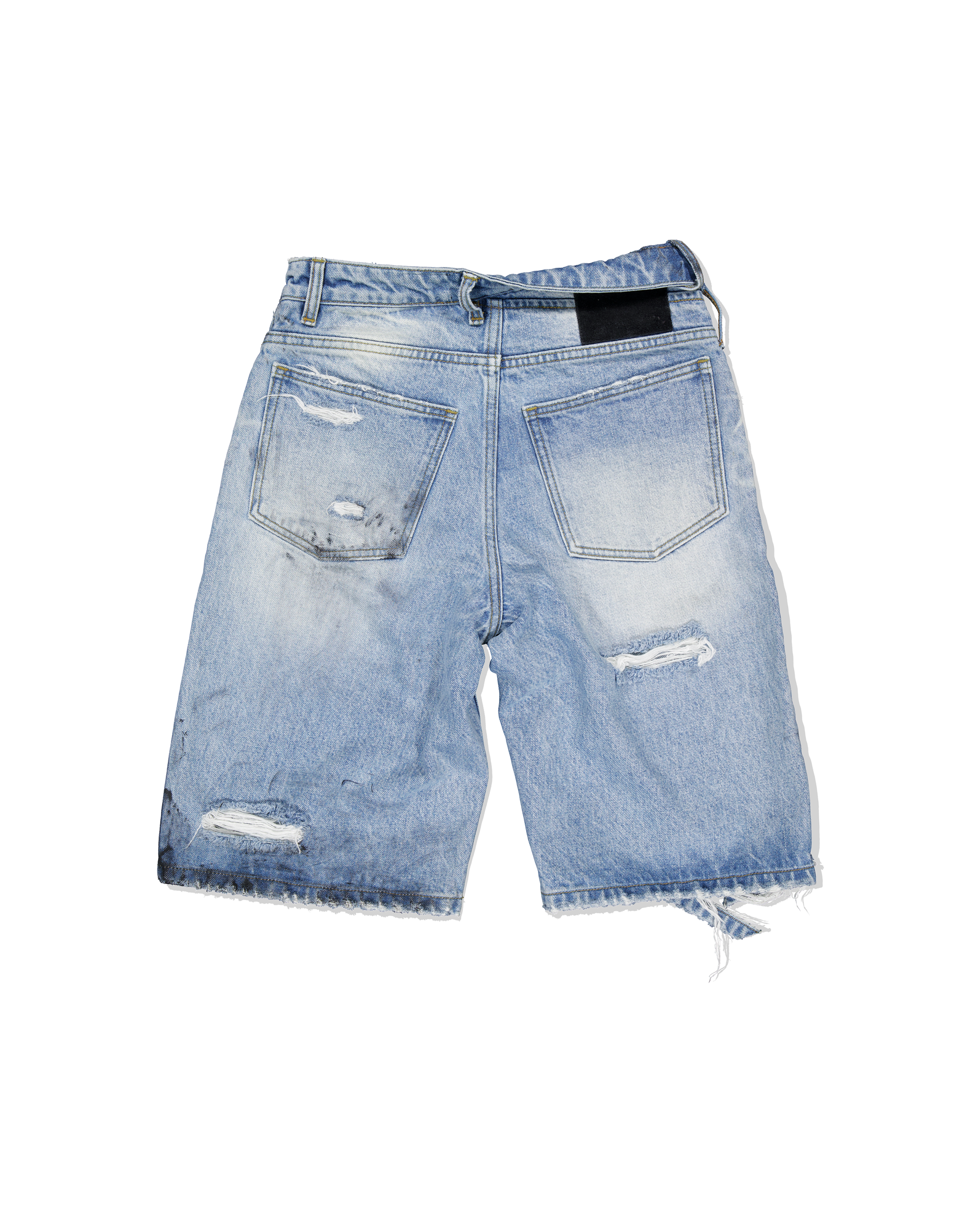 (ARIELLA) Dirty Denim Shorts-6