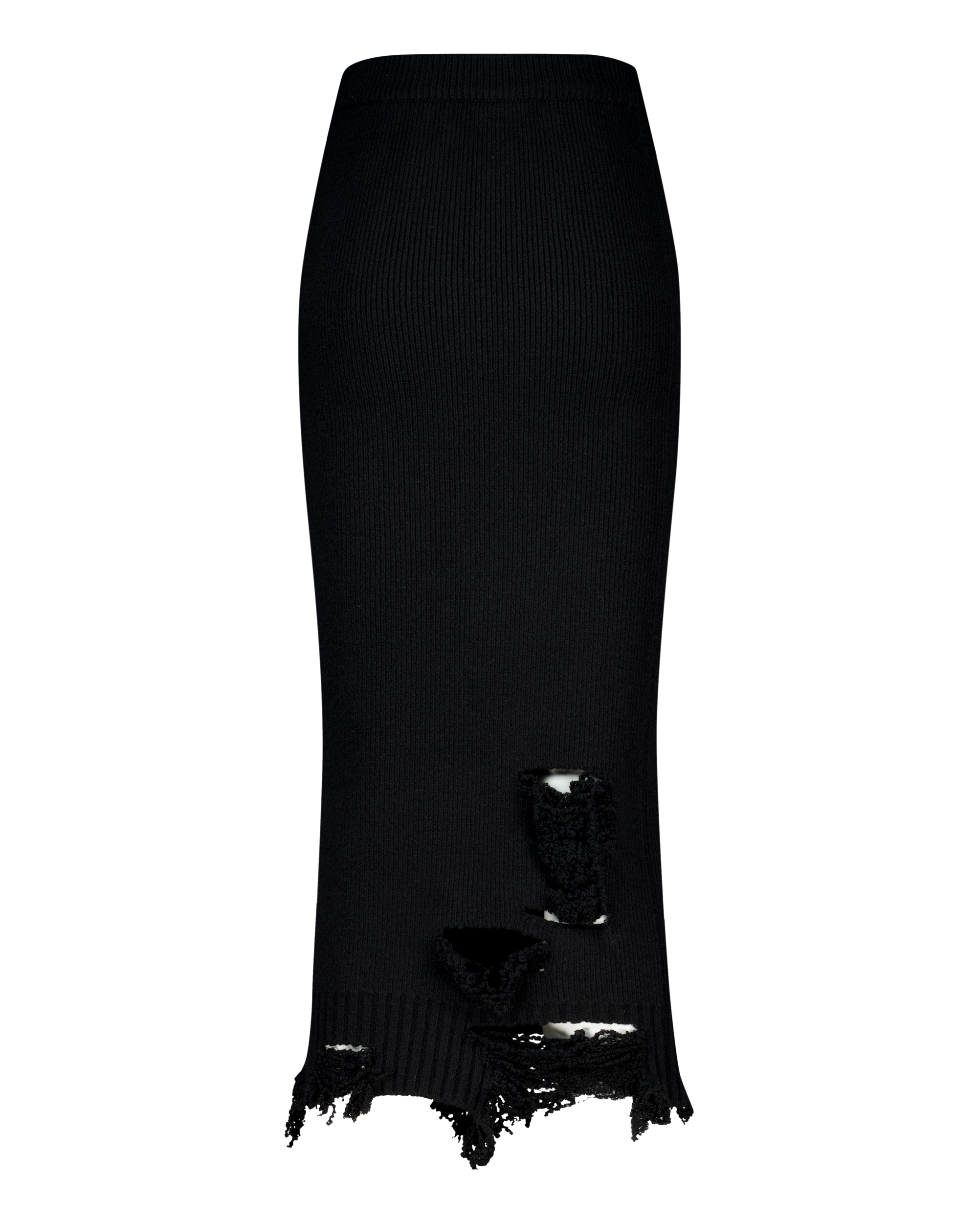 (EMMA) DAMAGED KNIT SKIRT-7