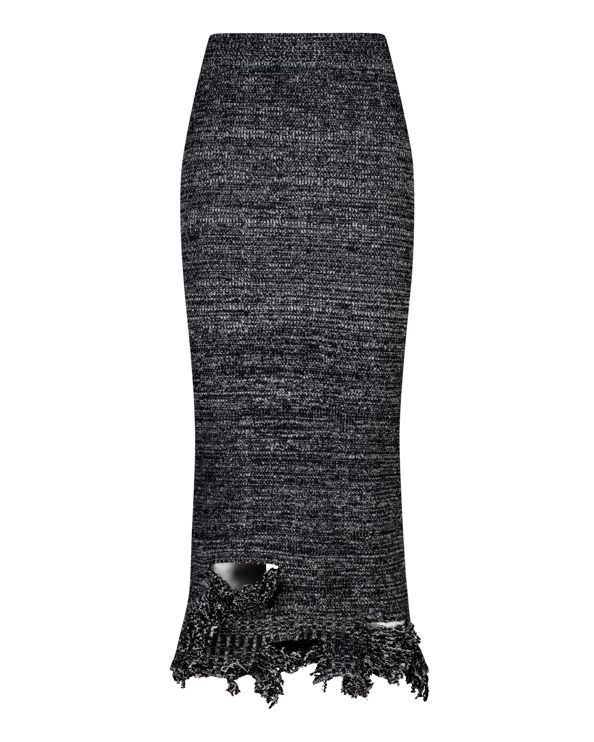 (EMMA) DAMAGED KNIT SKIRT-6