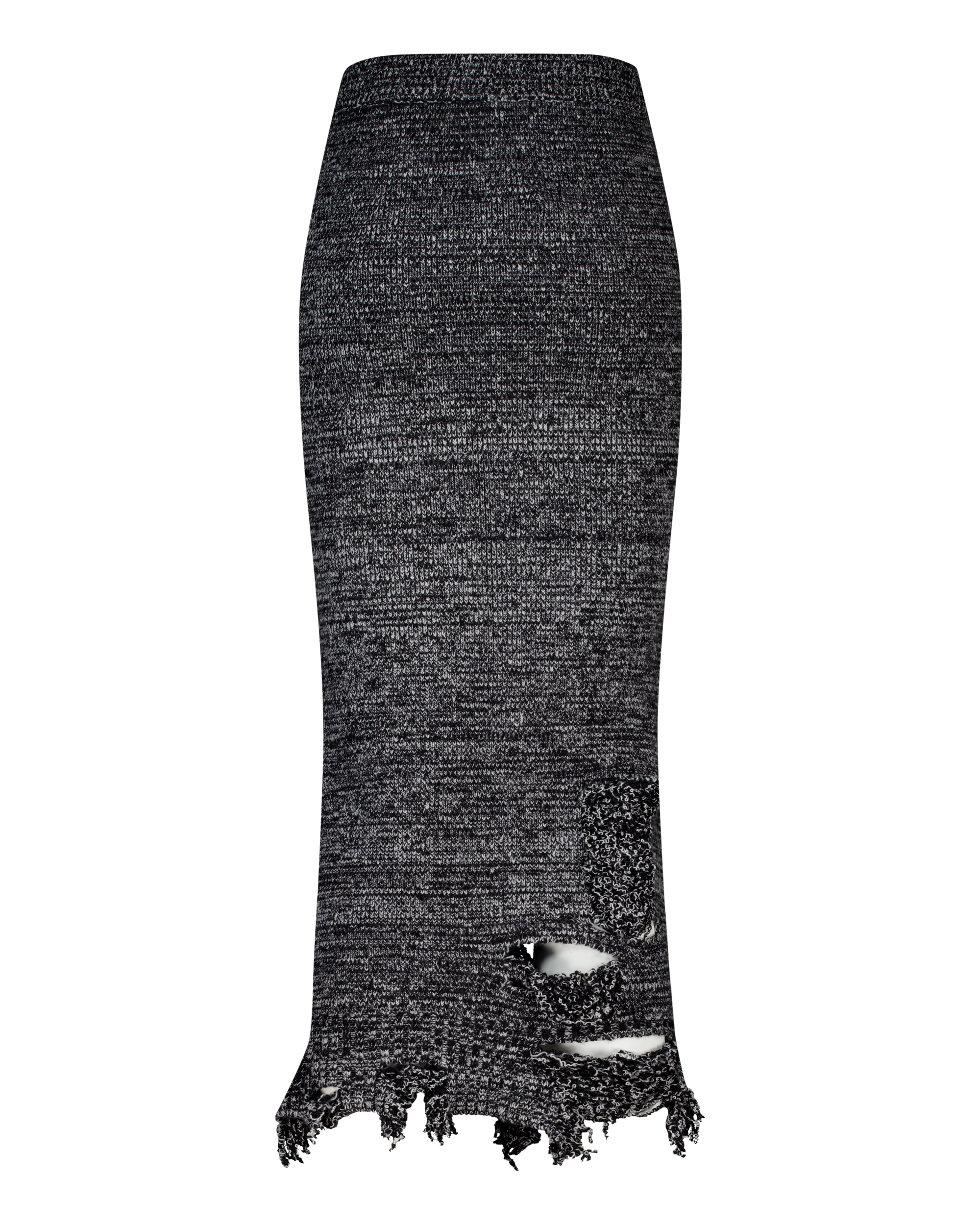 (EMMA) DAMAGED KNIT SKIRT-7