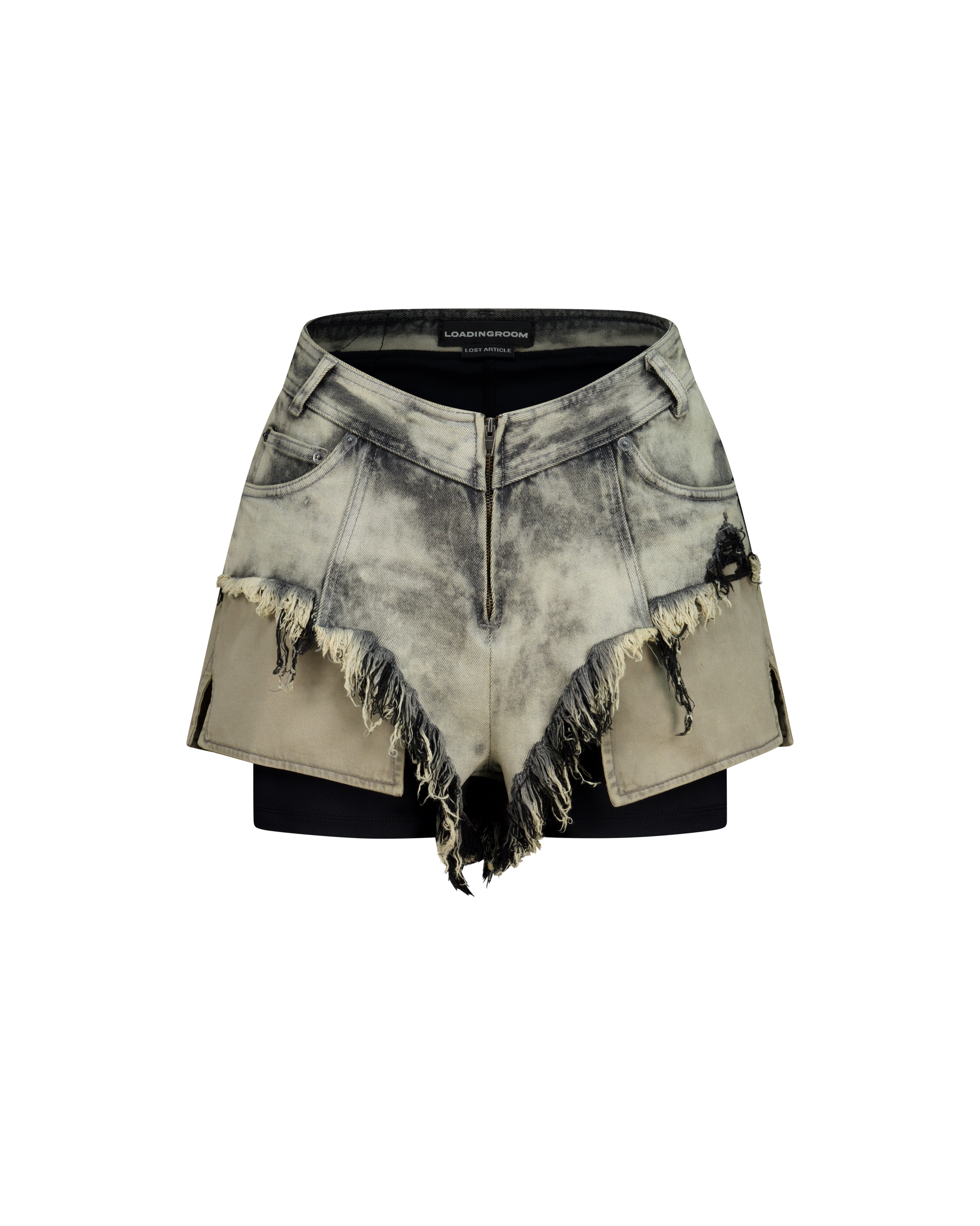 MOTO CUT DENIM SHORTS-6