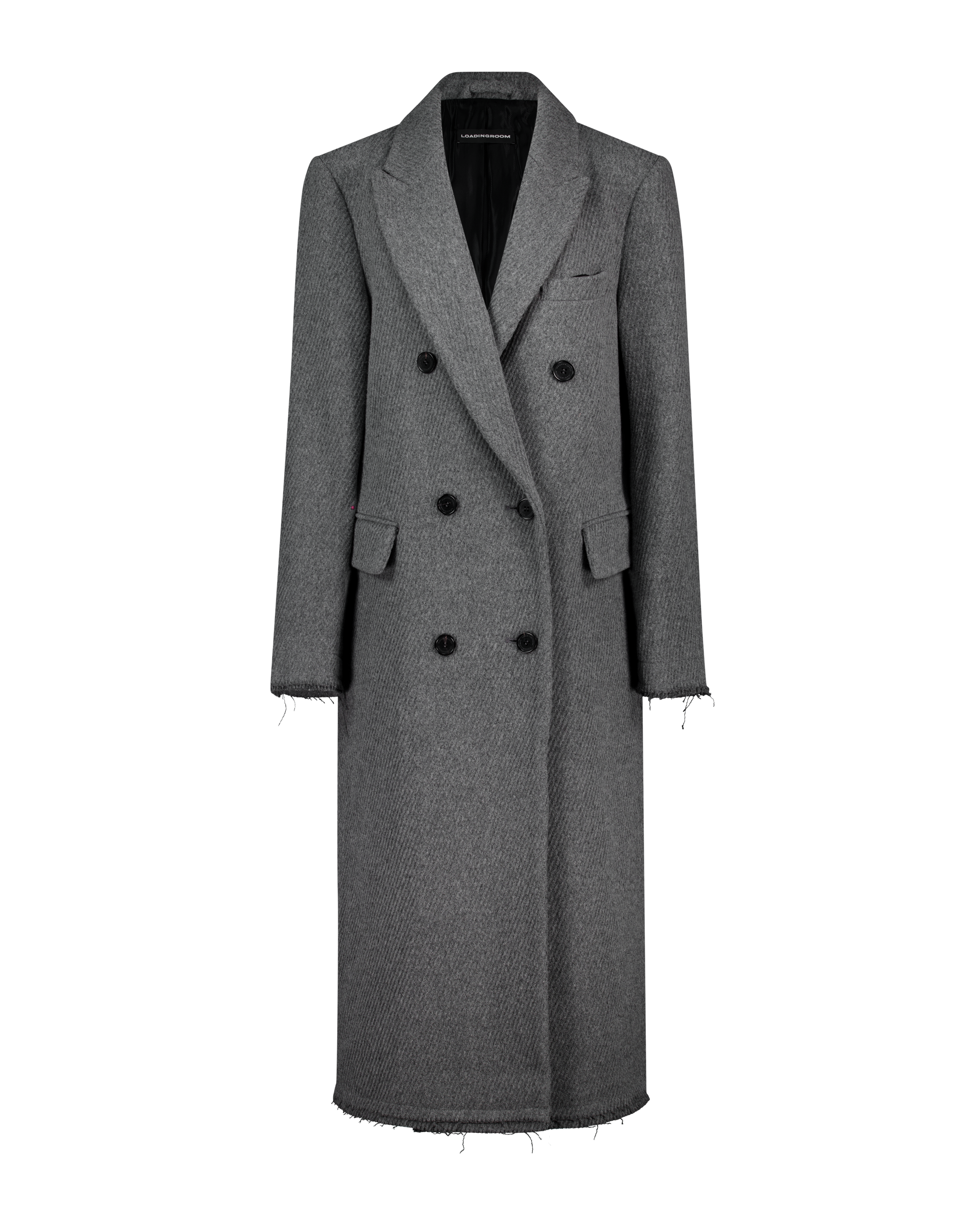(EMMA) DAMAGED DOUBLE BREASTED COAT-6