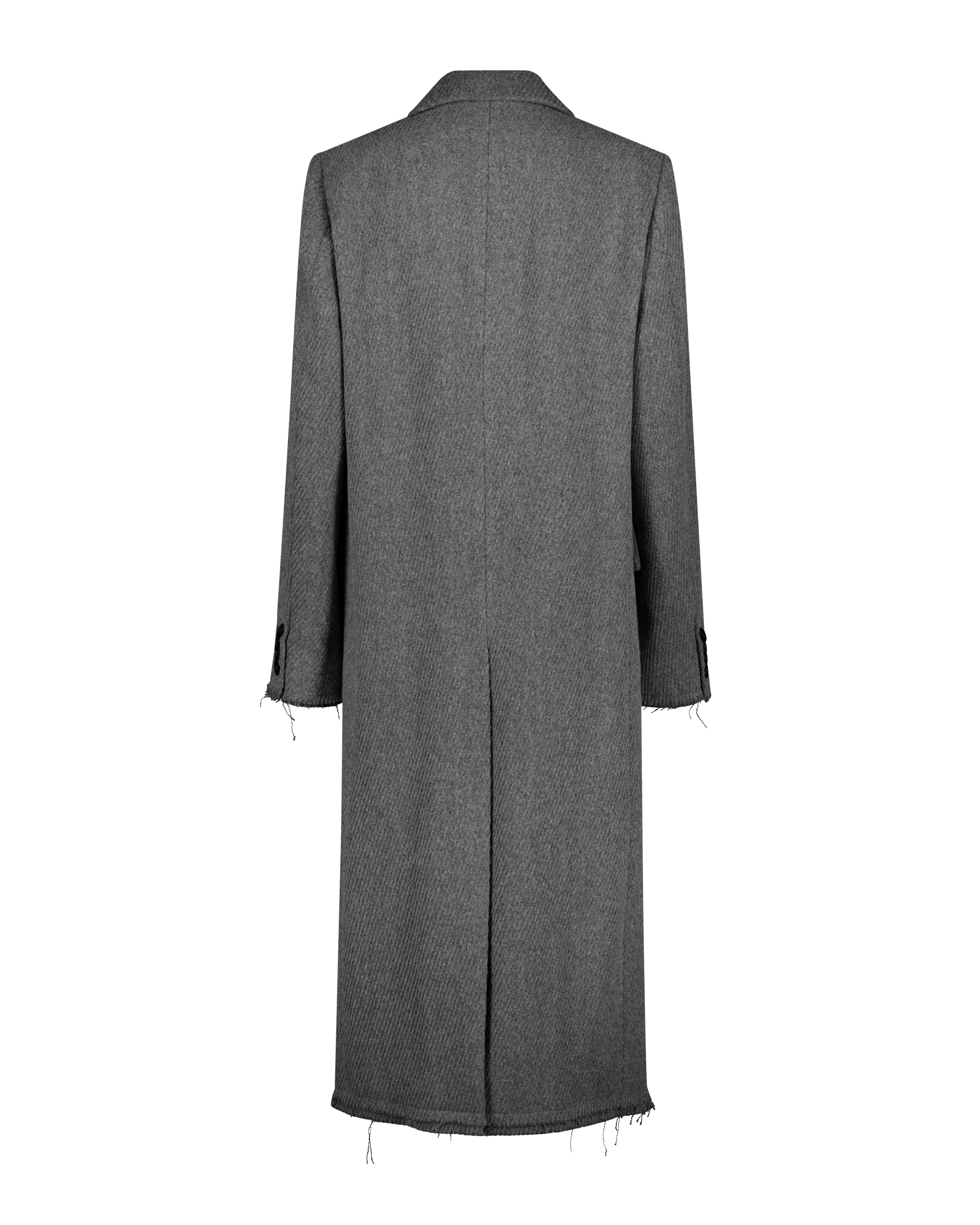 (EMMA) DAMAGED DOUBLE BREASTED COAT-7