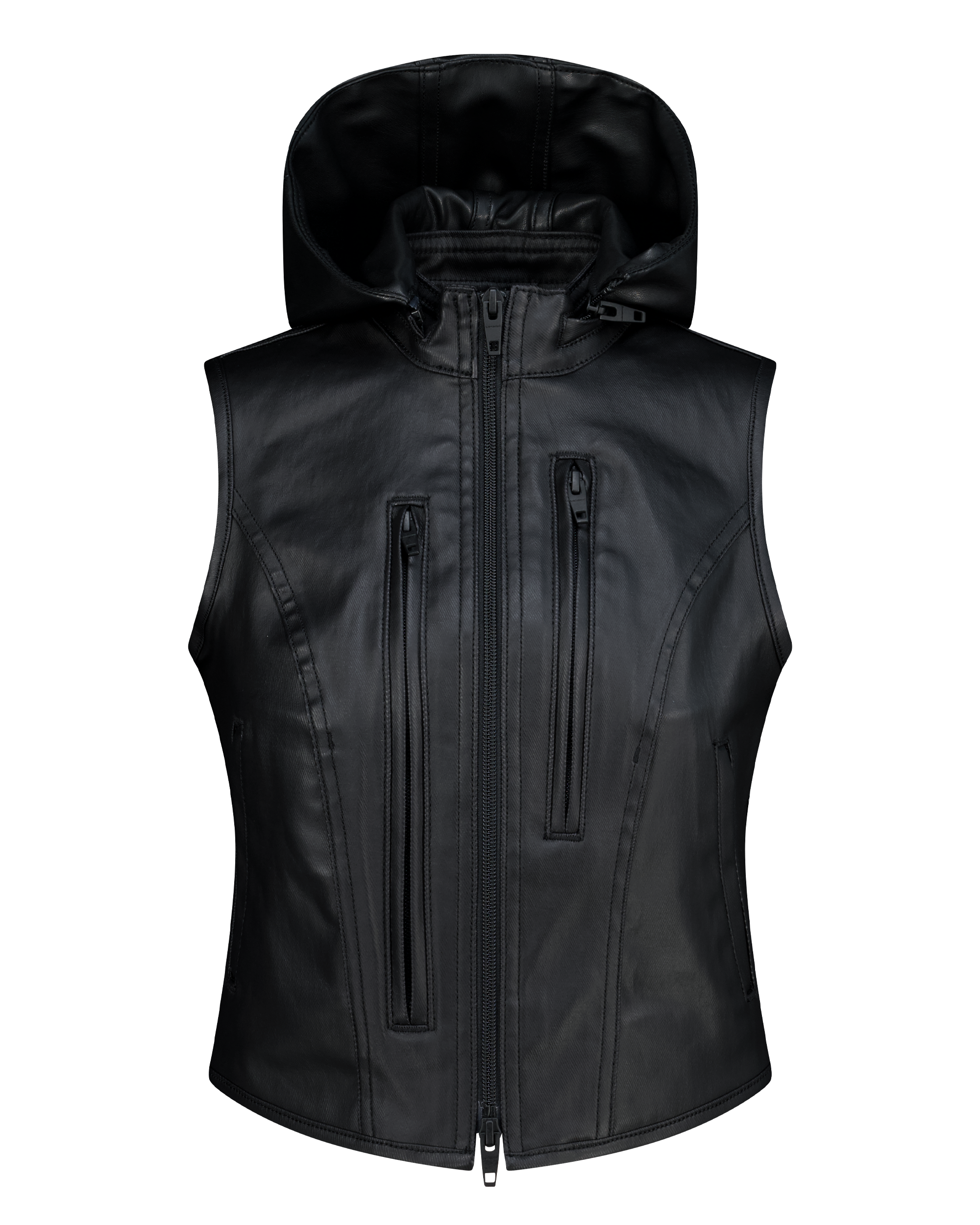 DETACHABLE HOOD DENIM VEST-6