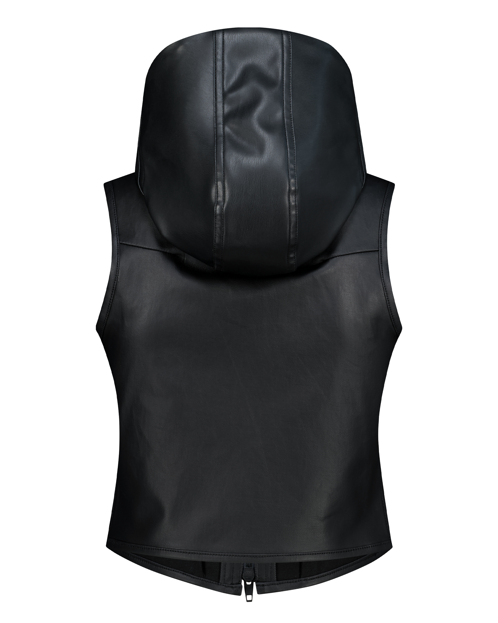 DETACHABLE HOOD DENIM VEST-7