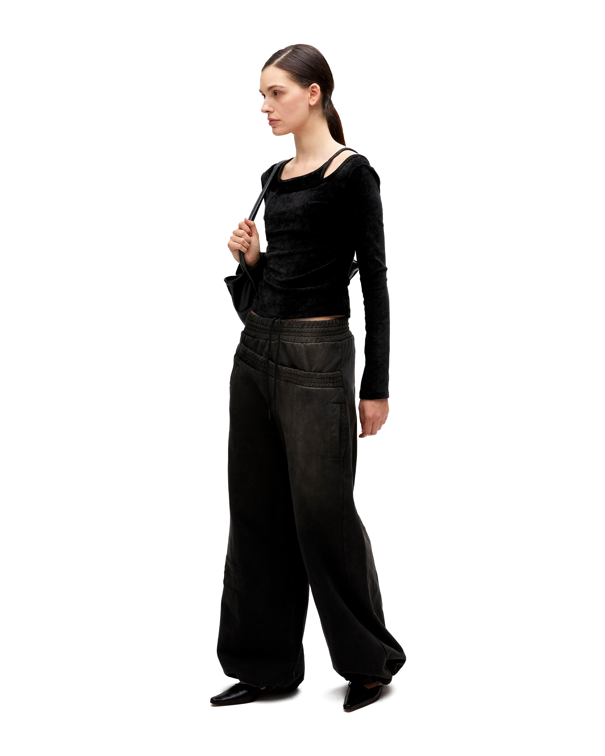 DOUBLE WAIST SWEATPANTS