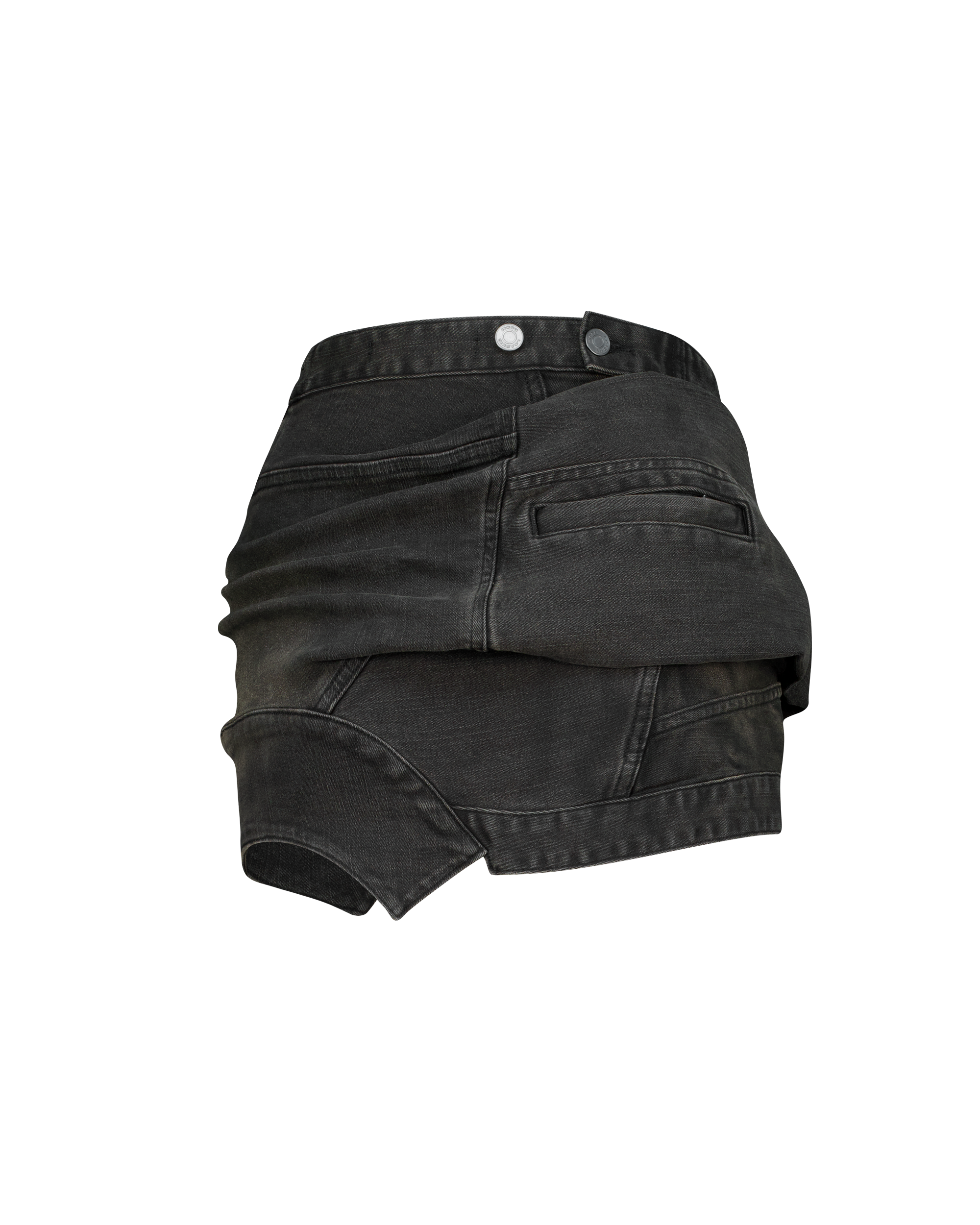DRAPERY DENIM JACKET SKIRT-7