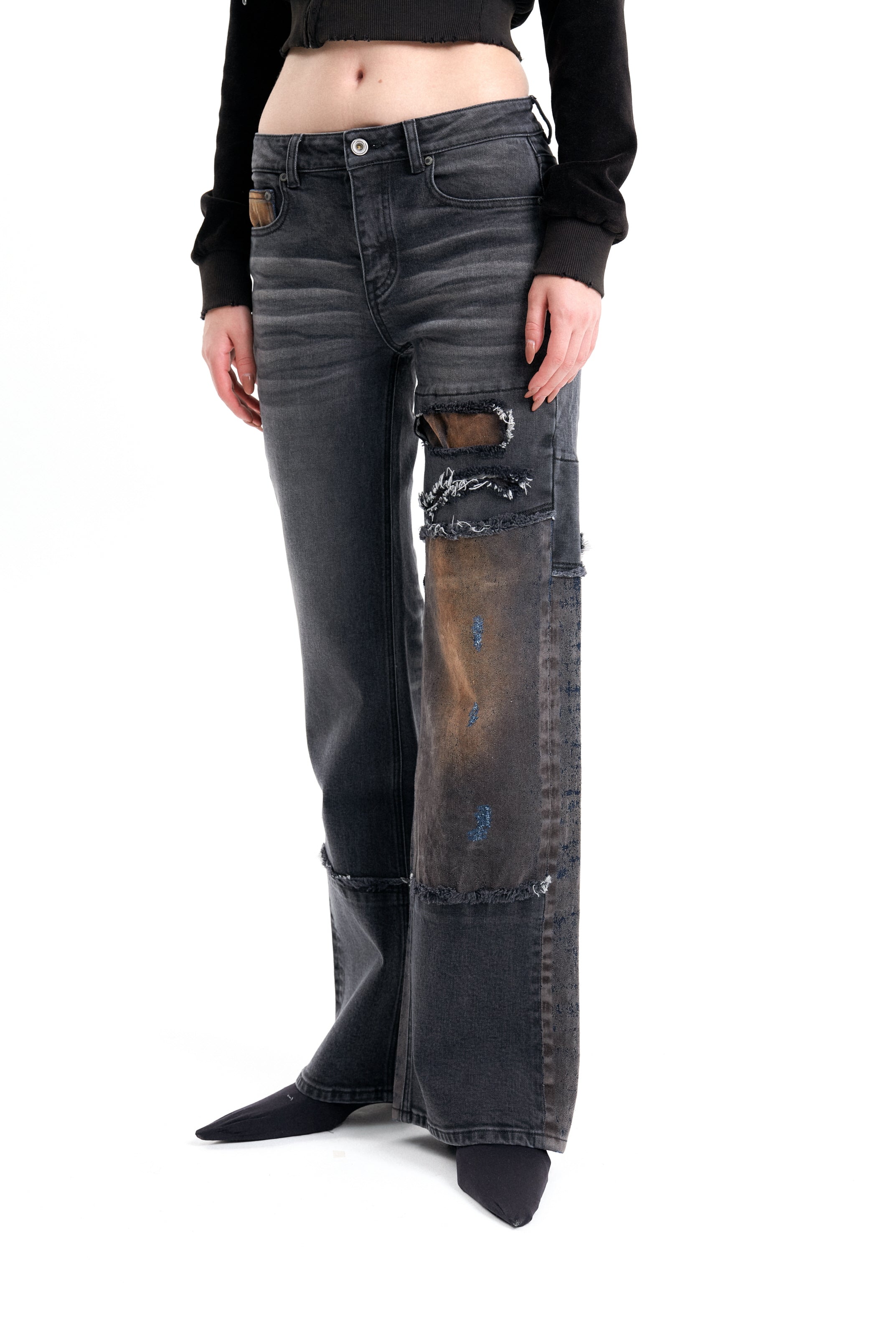 (EMMA) HYBRID BOOTCUT DENIM PANTS / PRE-ORDER-5