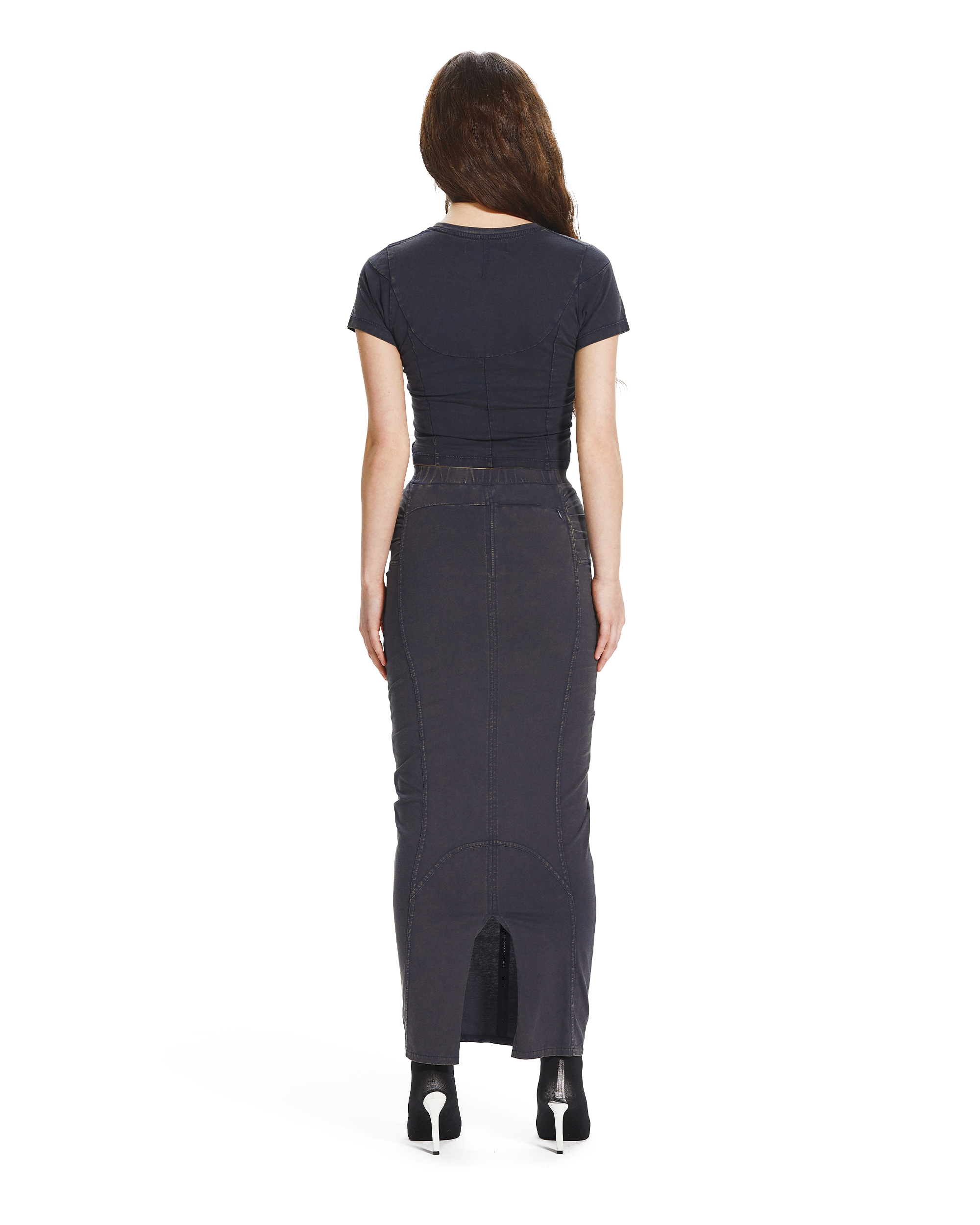 BIKER LINE MAXI SKIRT