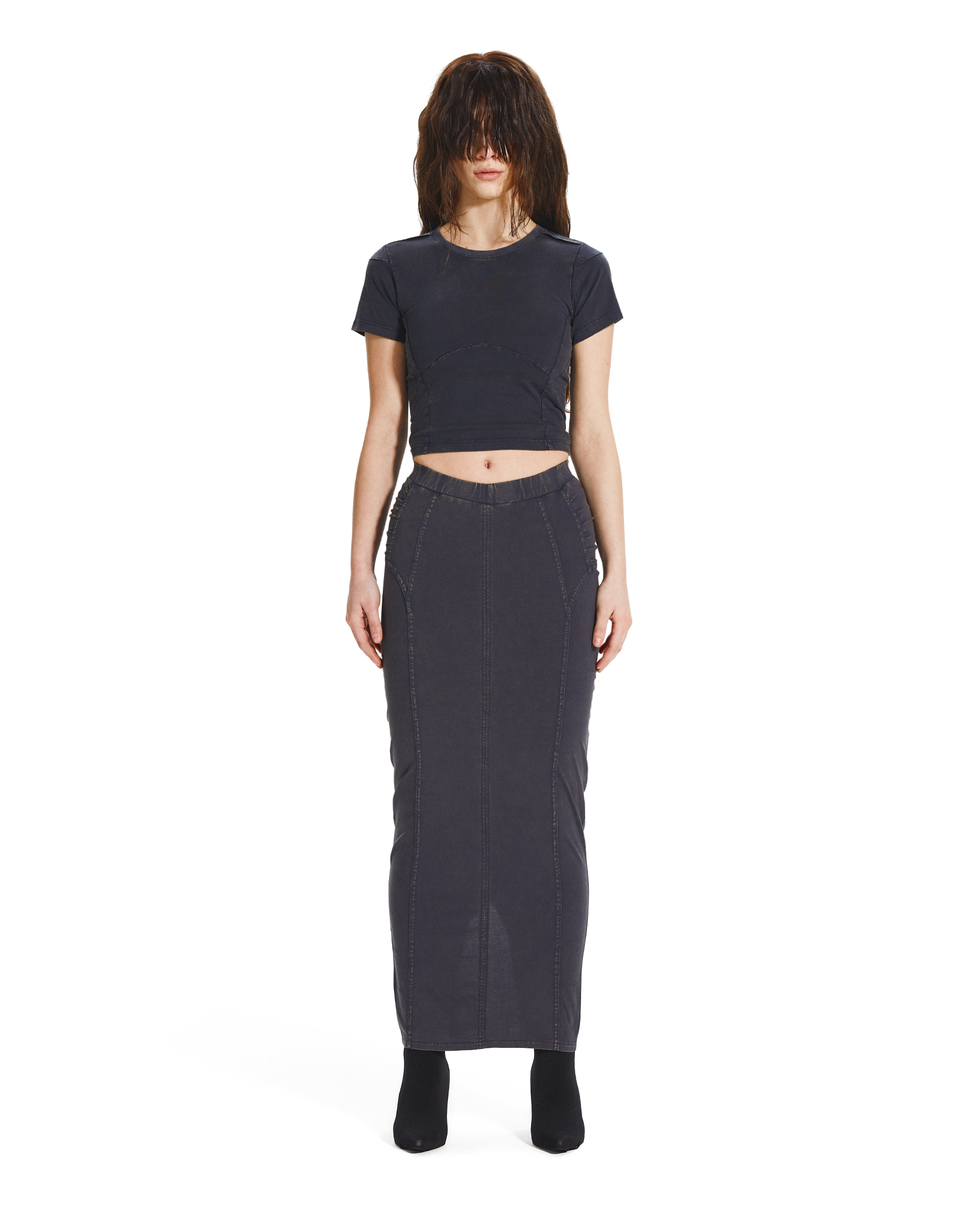 BIKER LINE MAXI SKIRT