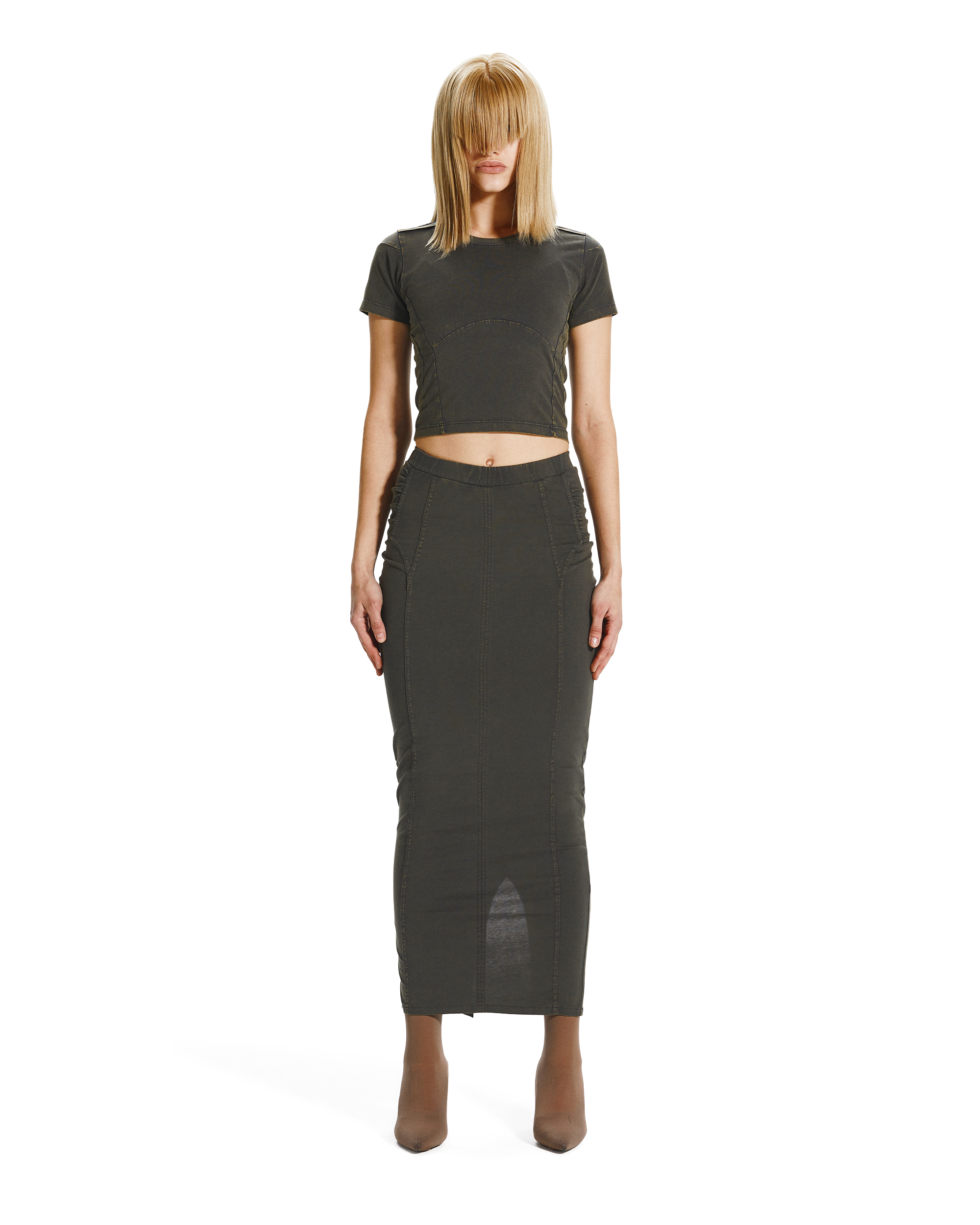 BIKER LINE MAXI SKIRT