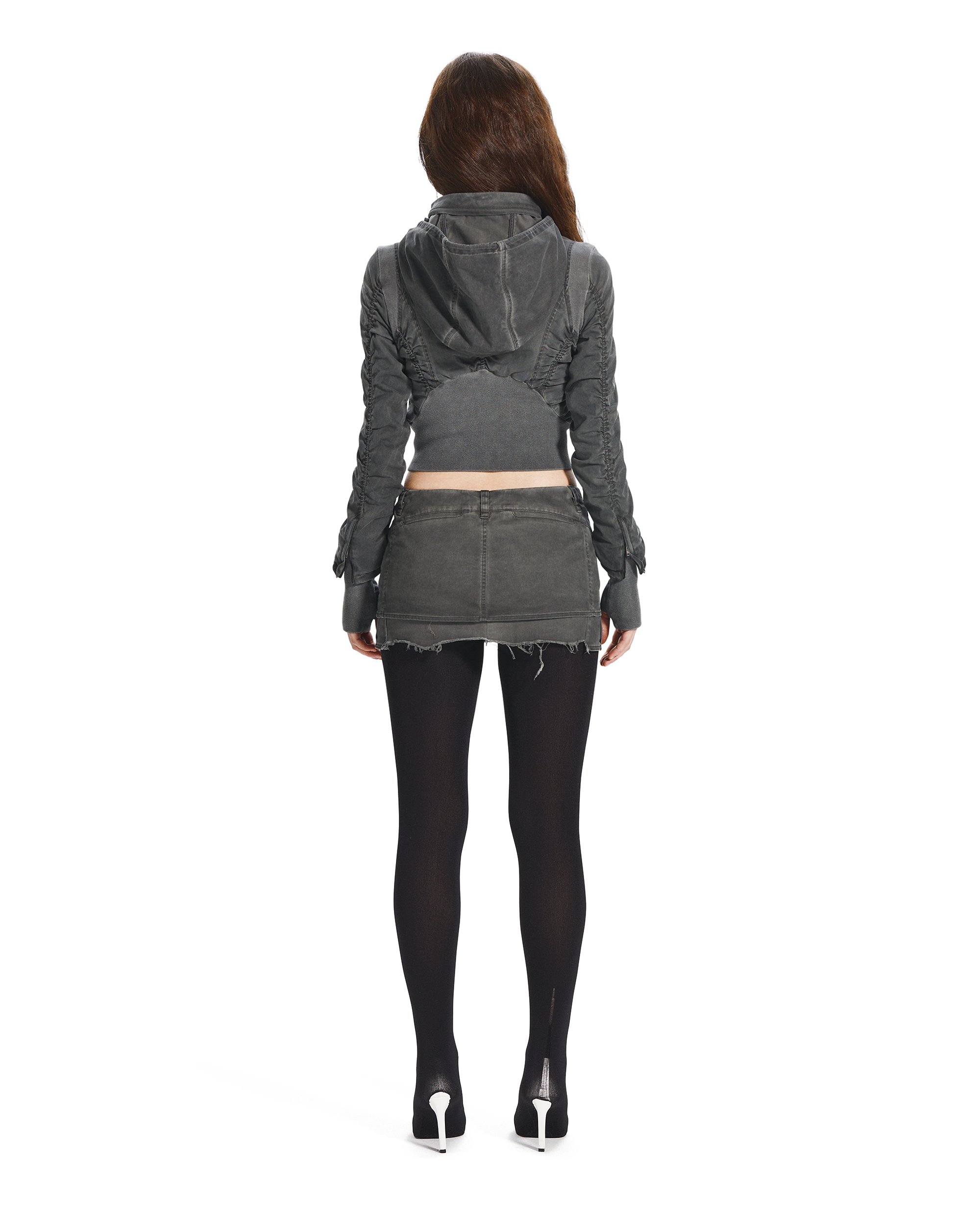 DOUBLE ZIP SKIRT