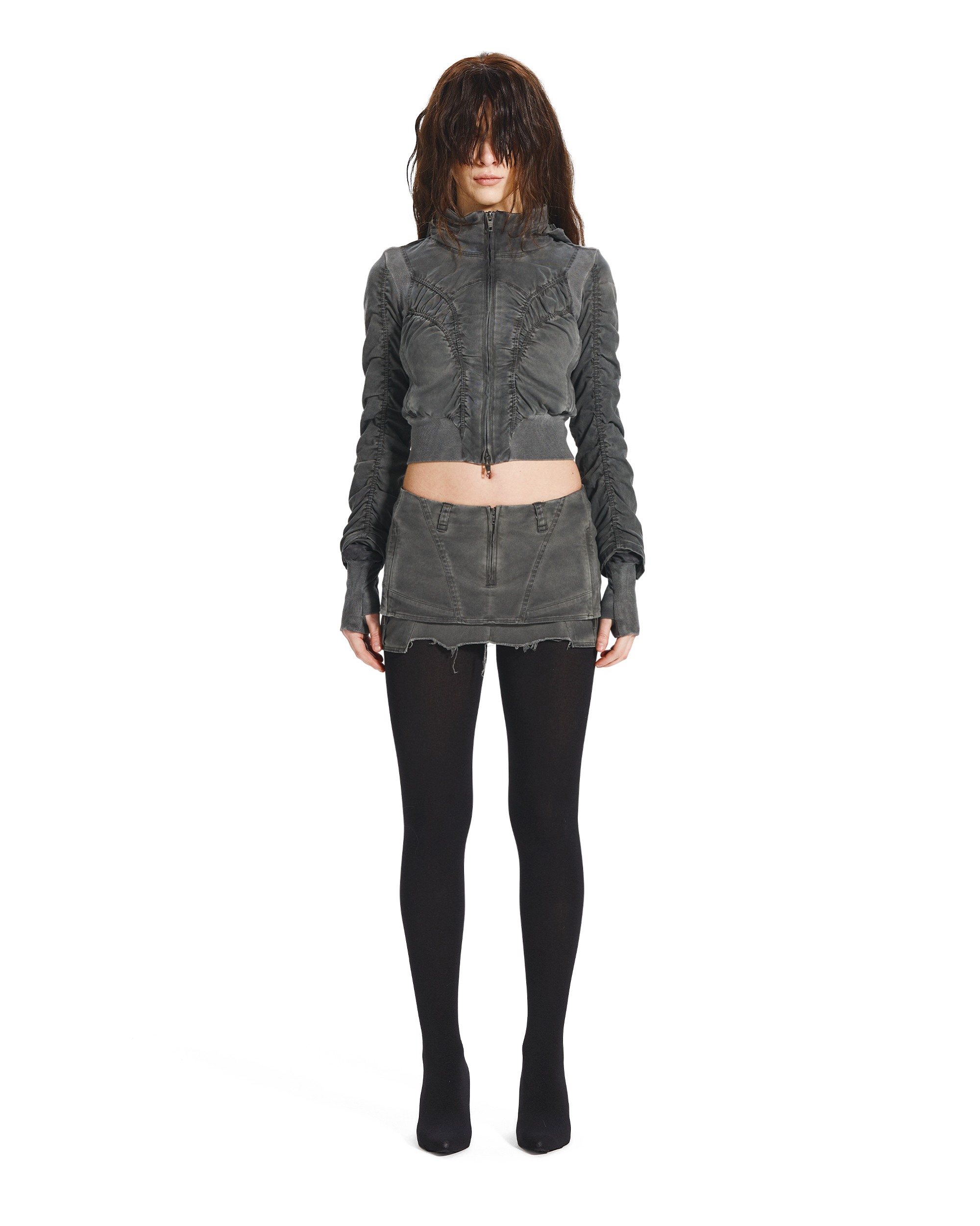 DOUBLE ZIP SKIRT