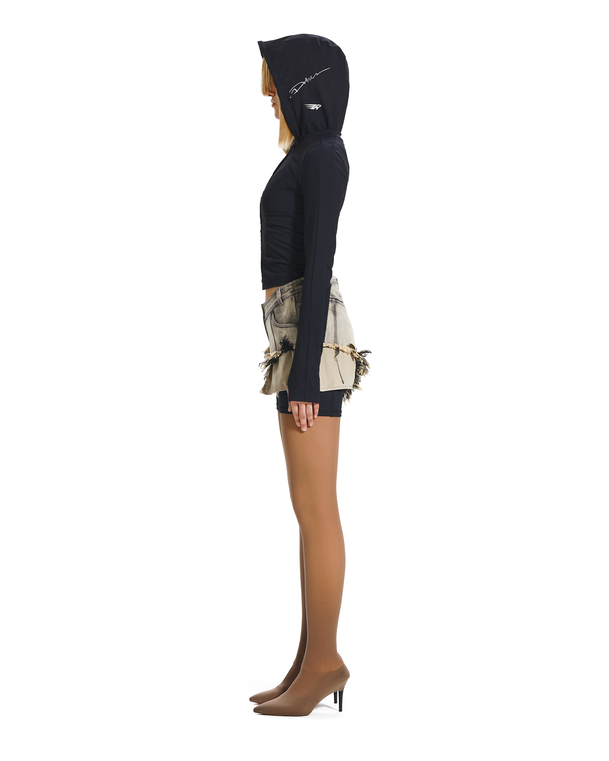 MOTO CUT DENIM SHORTS-3