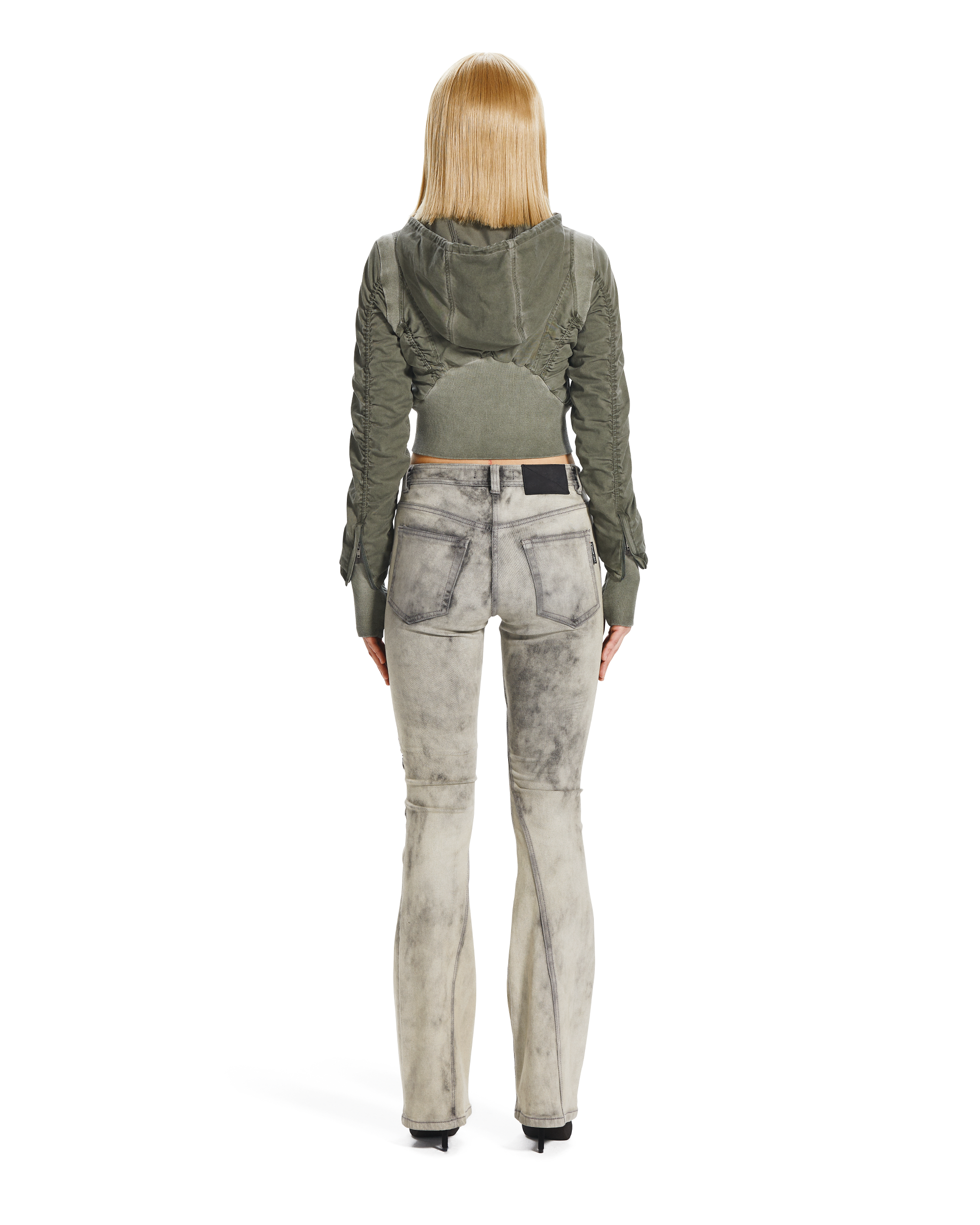MOTO CUT FLARE JEANS