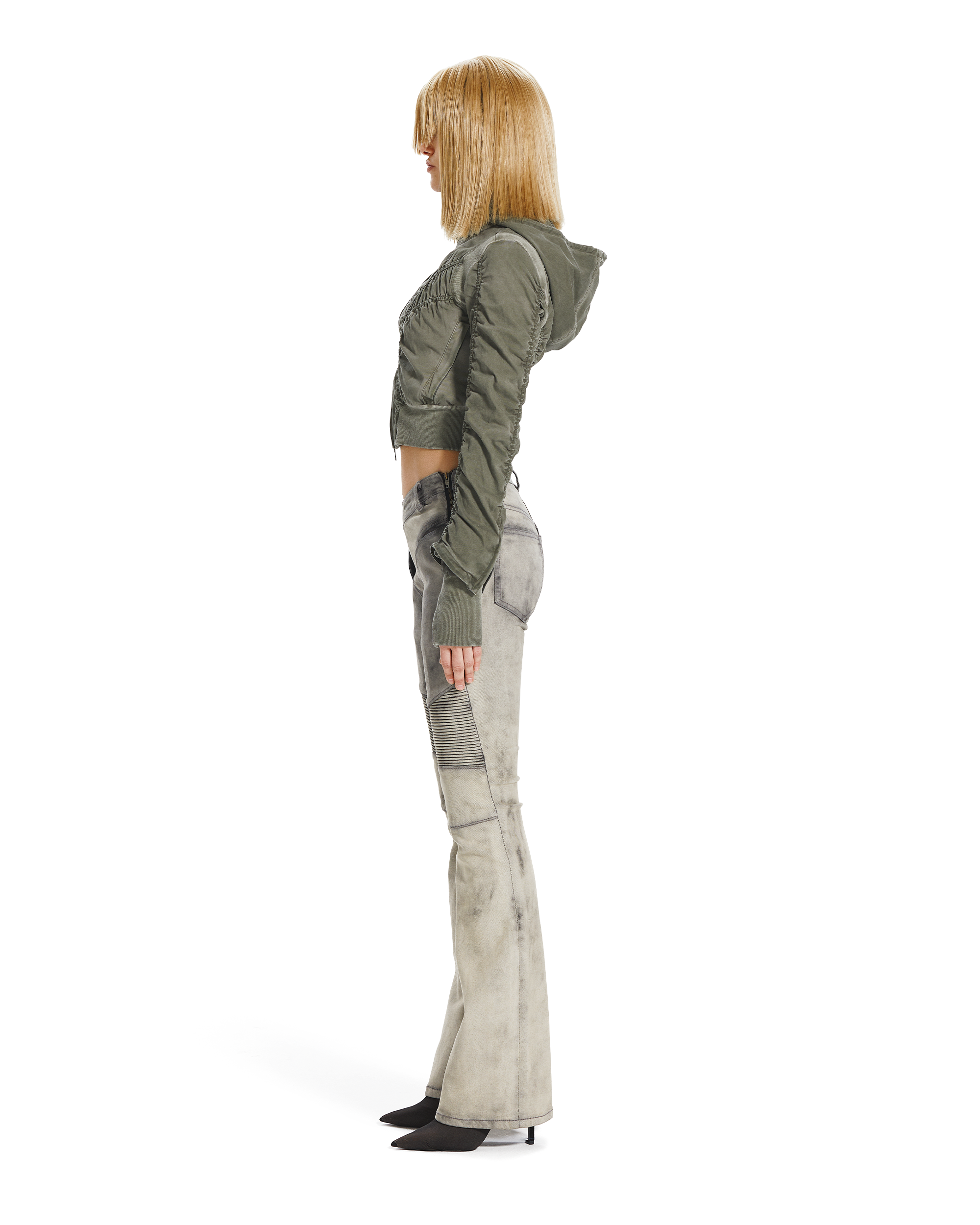 MOTO CUT FLARE JEANS-3