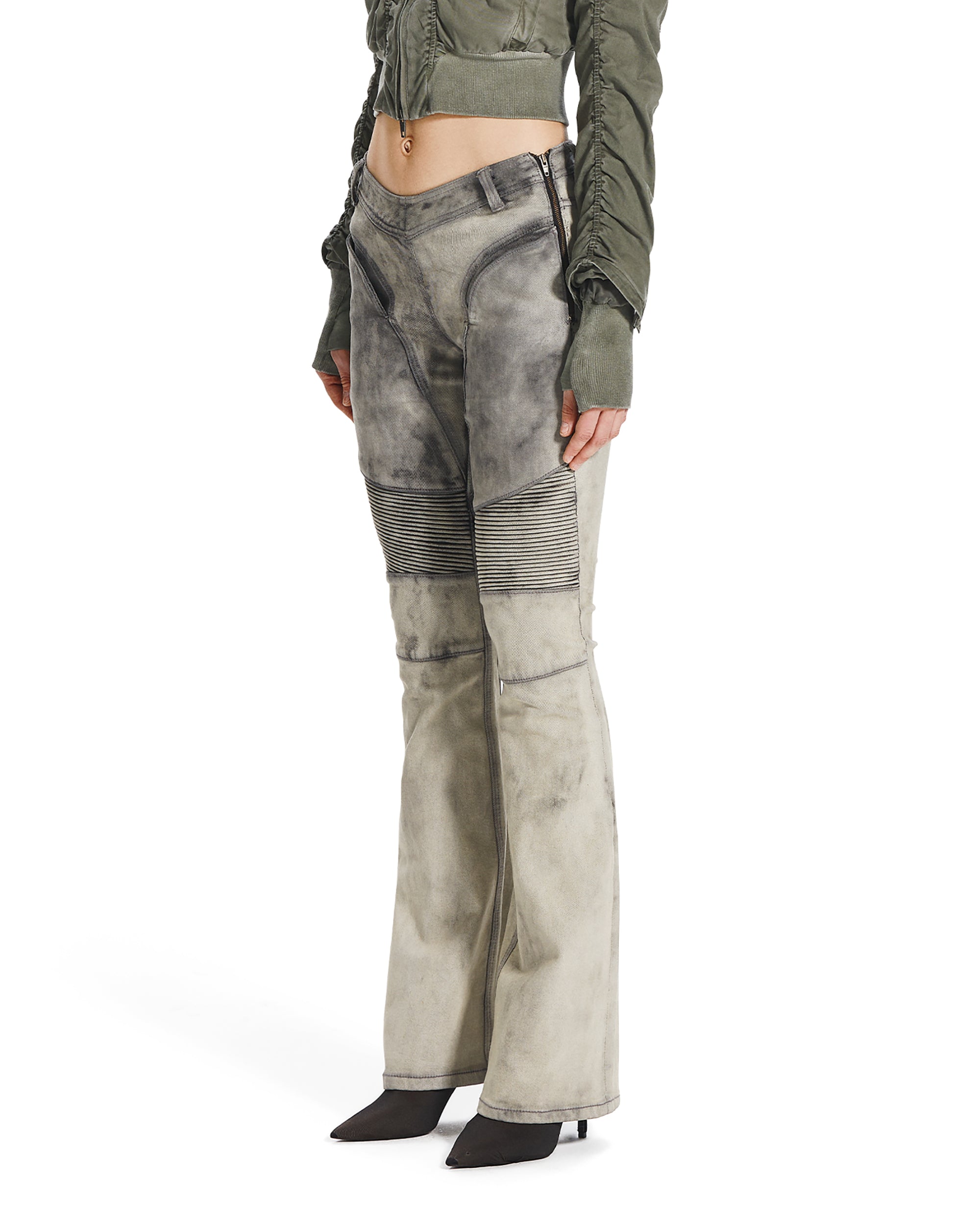 MOTO CUT FLARE JEANS-5