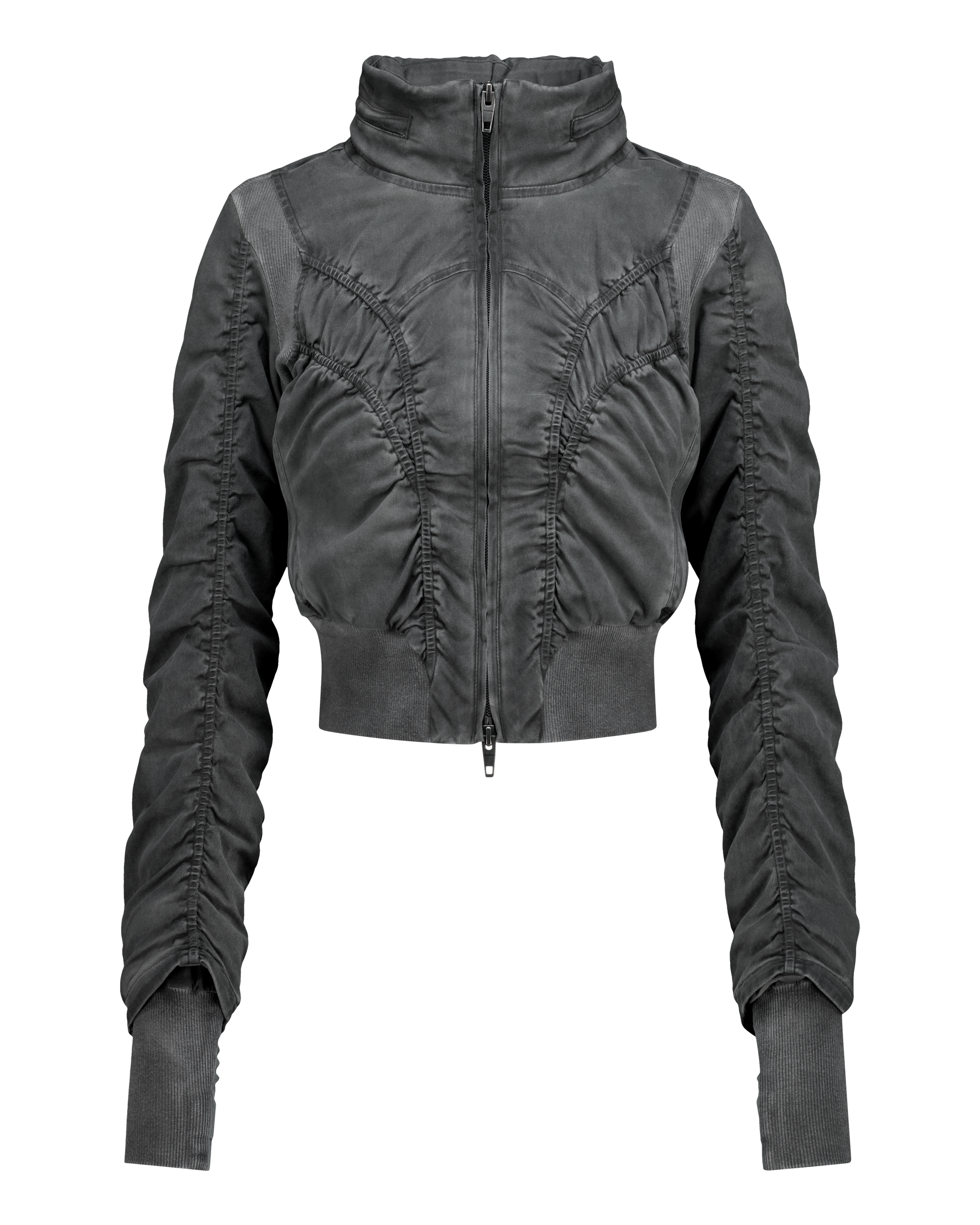 RUCHED BOMBER JACKET-6