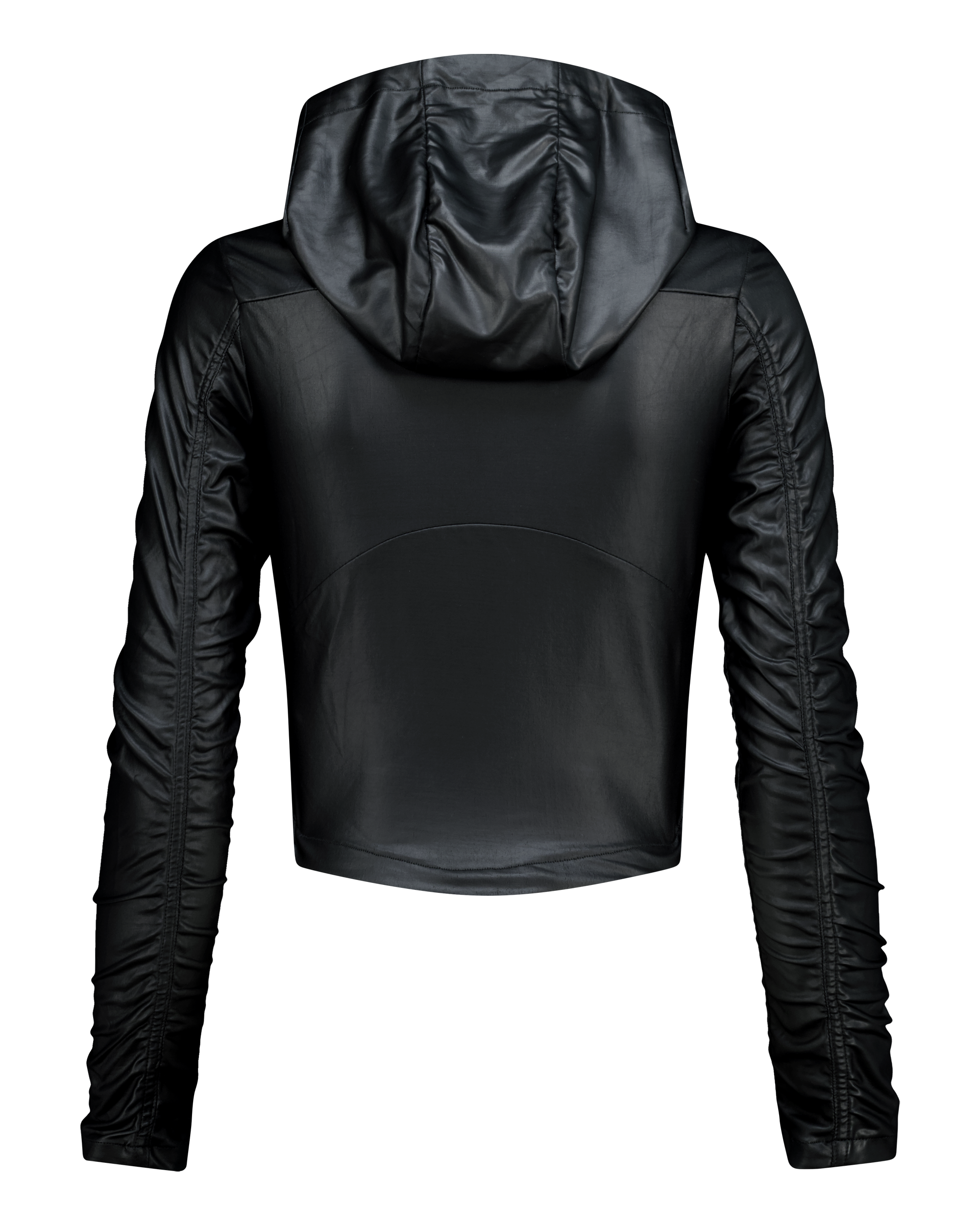 RUCHED HOODIE ZIP-7