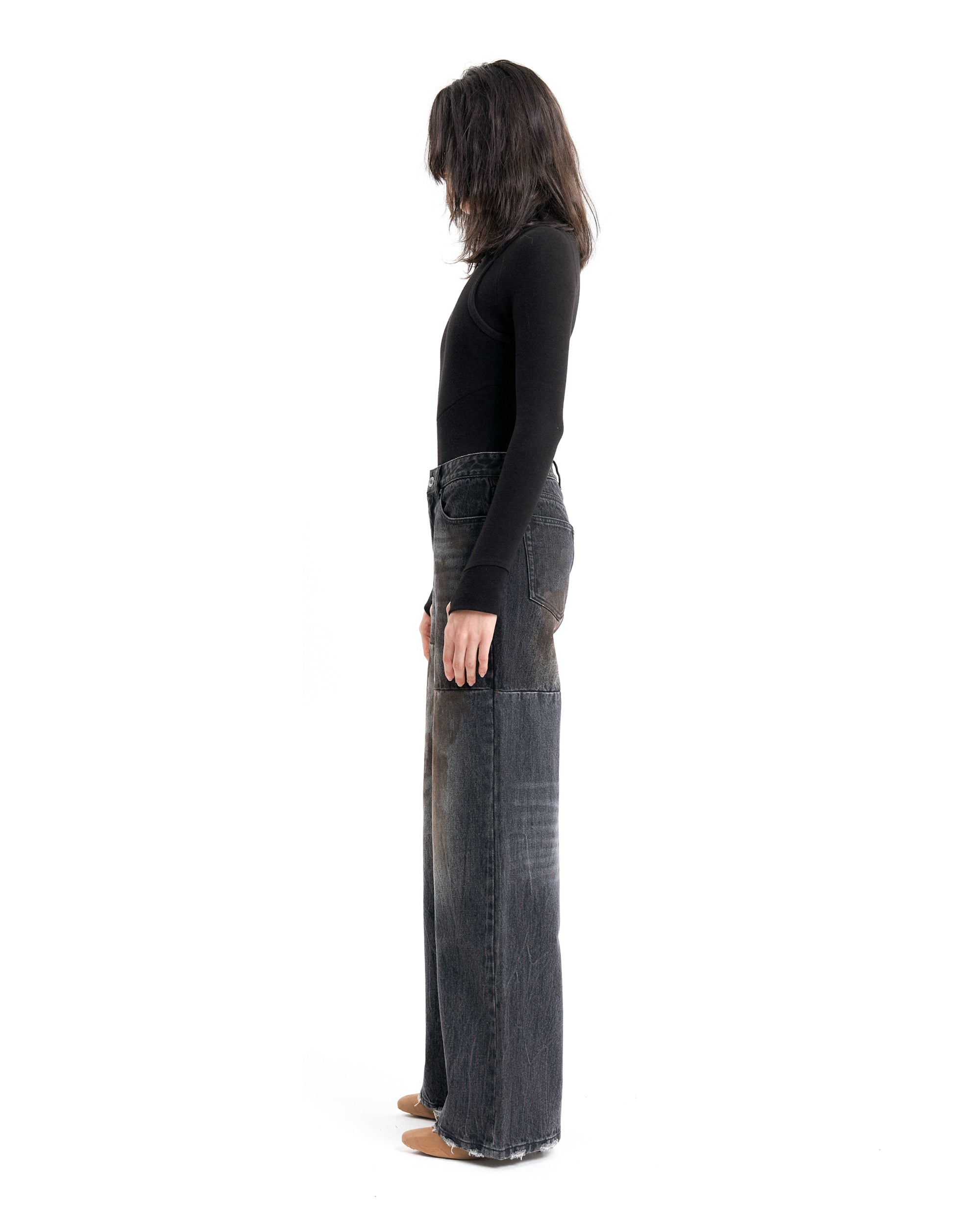 (EMMA) STRANGE DENIM PANTS-3
