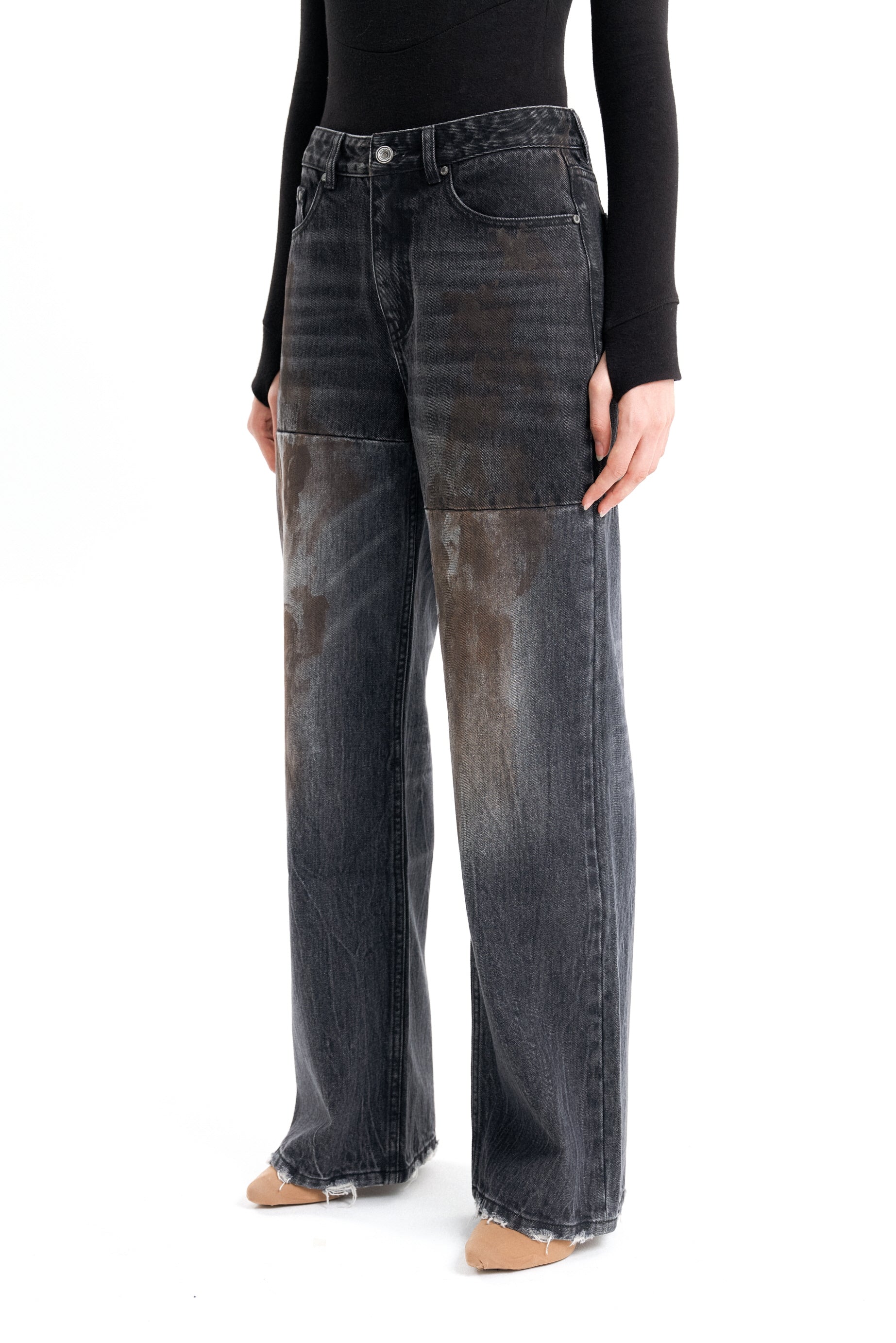 (EMMA) STRANGE DENIM PANTS-5