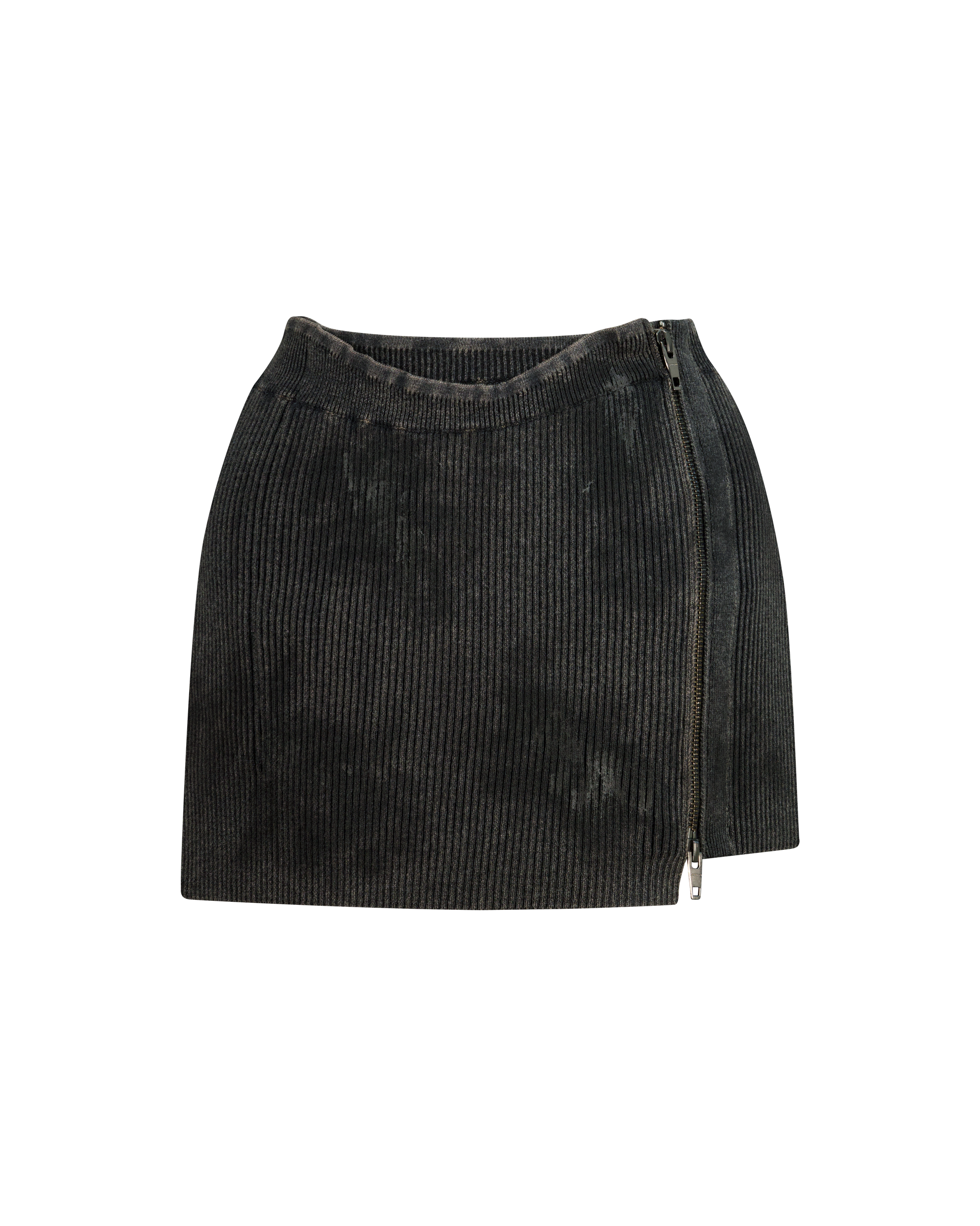 MOTO ZIP KNIT SKIRT