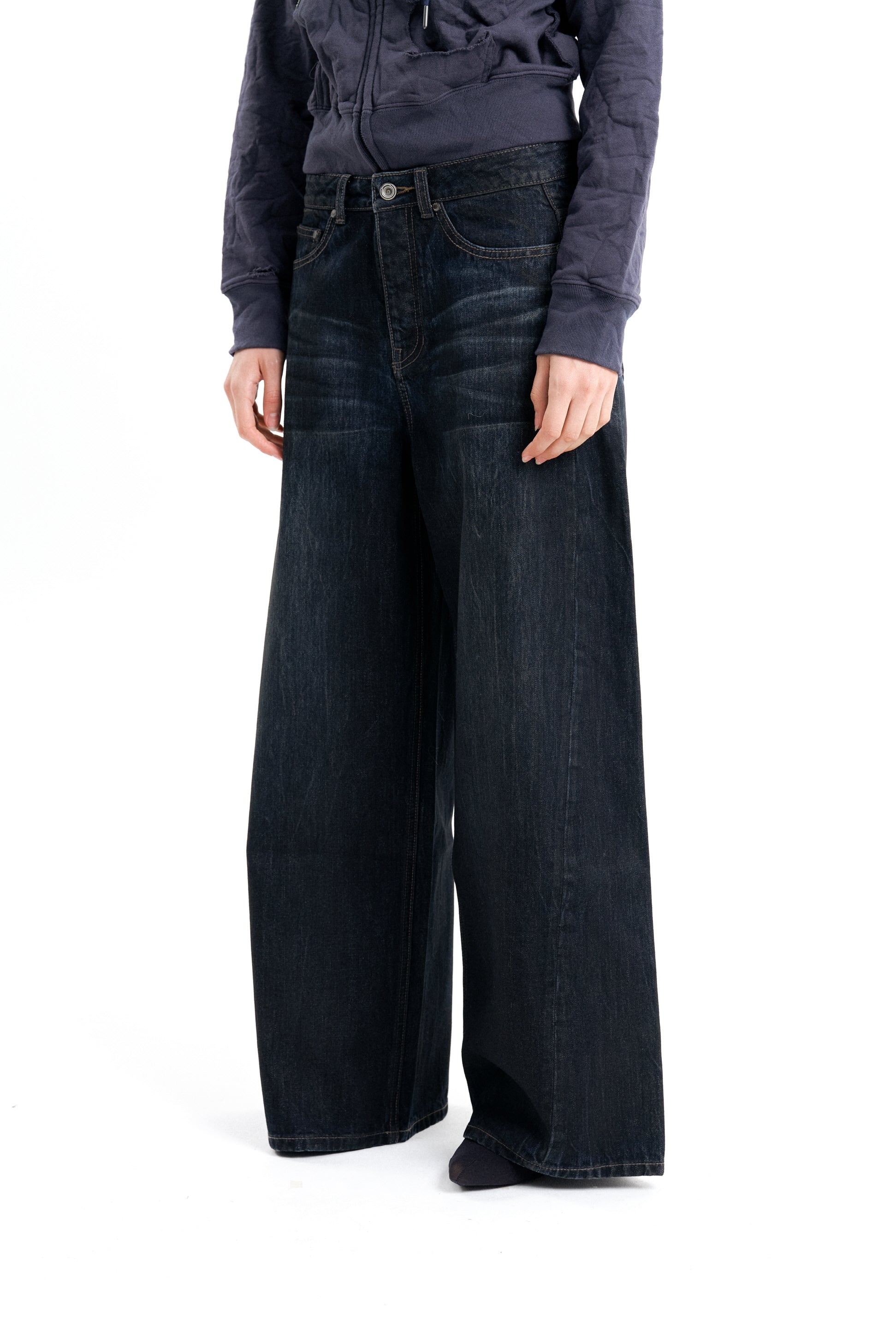(EMMA) COATED DENIM PANTS-5