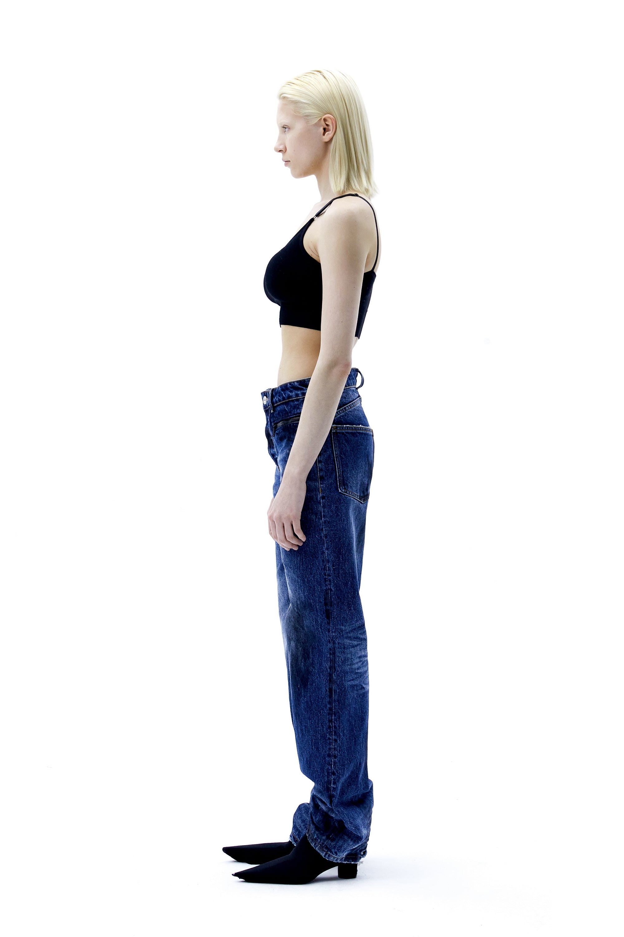 (ARIELLA) Dirty Denim Pants-3