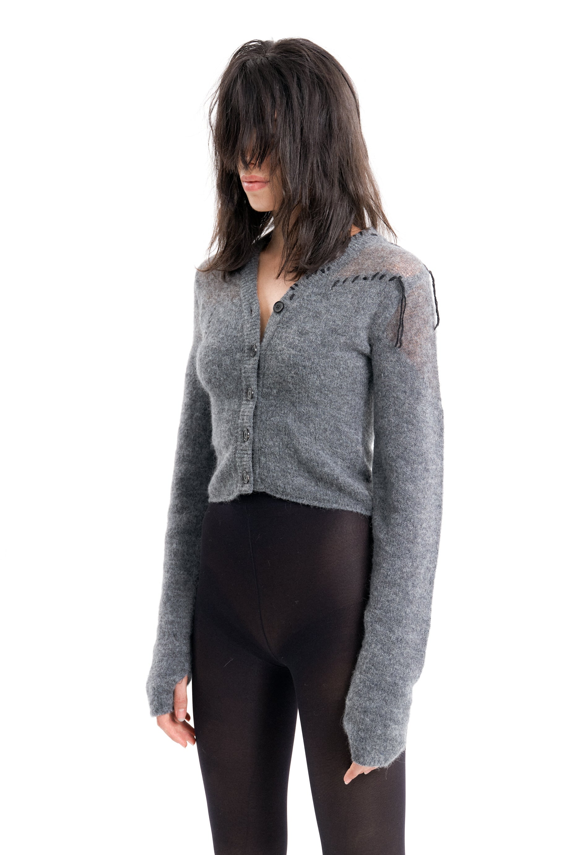 (EMMA) HAND STITCH CARDIGAN-5