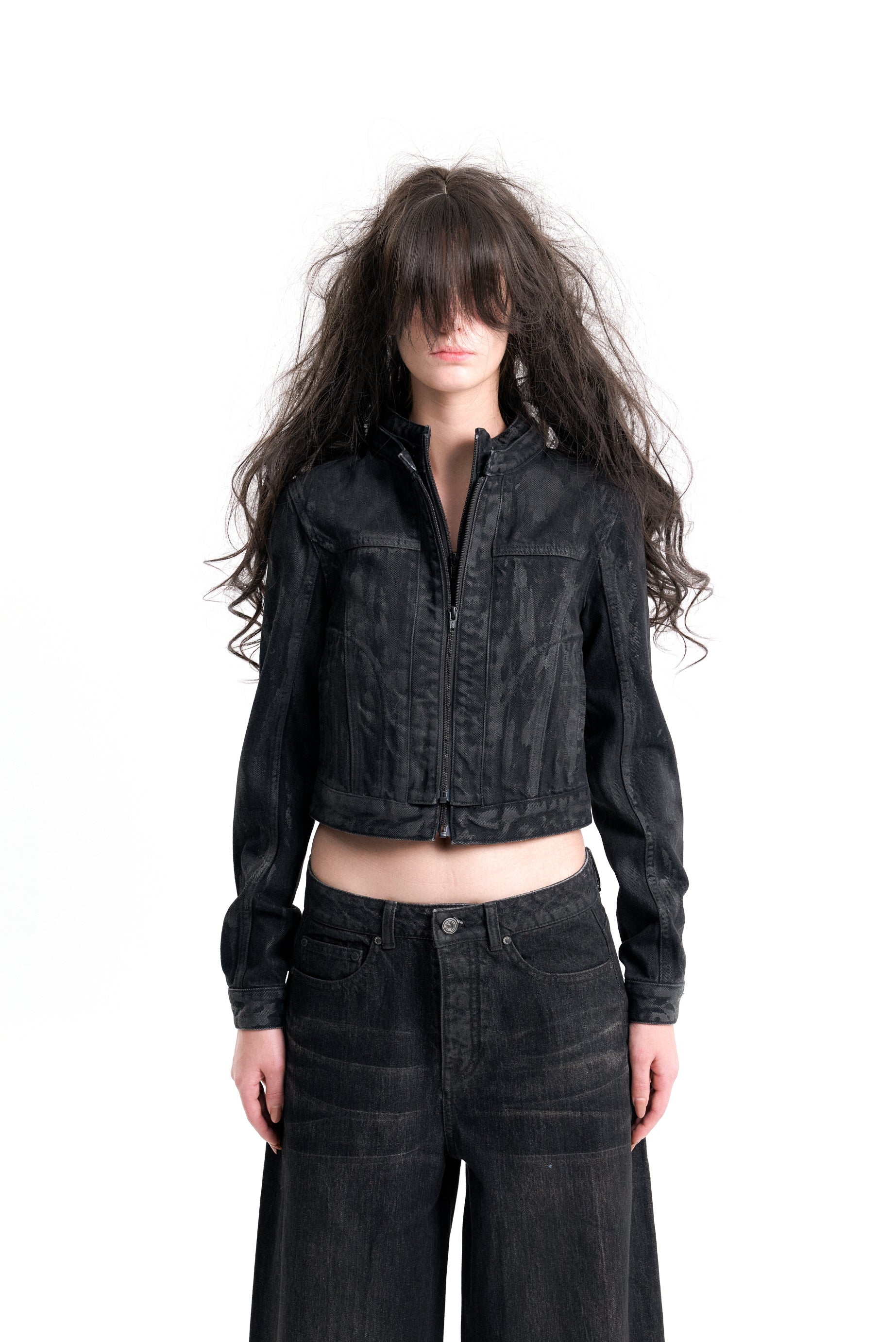 (EMMA) HOODED DENIM JACKET-5