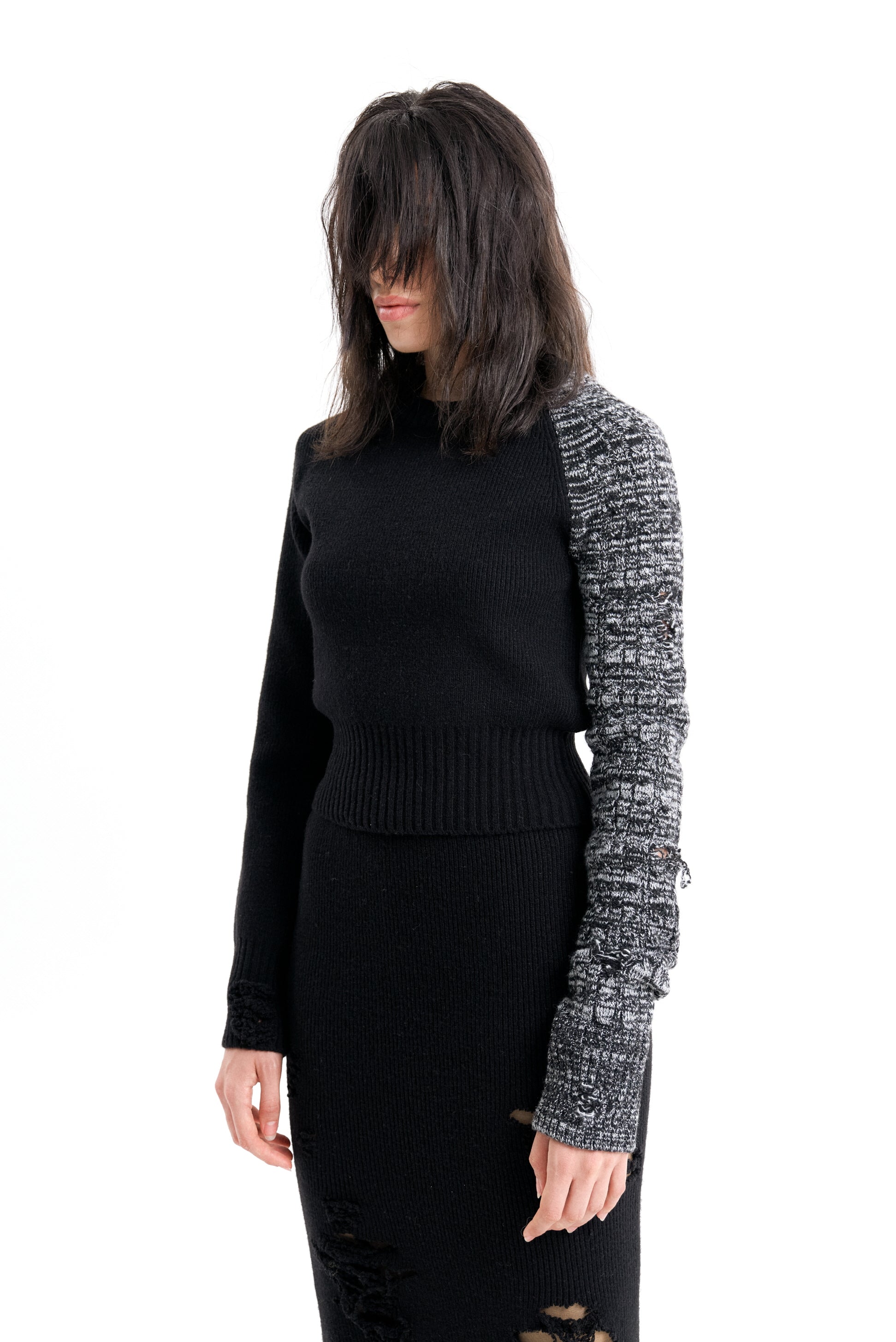 (EMMA) UNBALANCED KNIT SWEATER-5