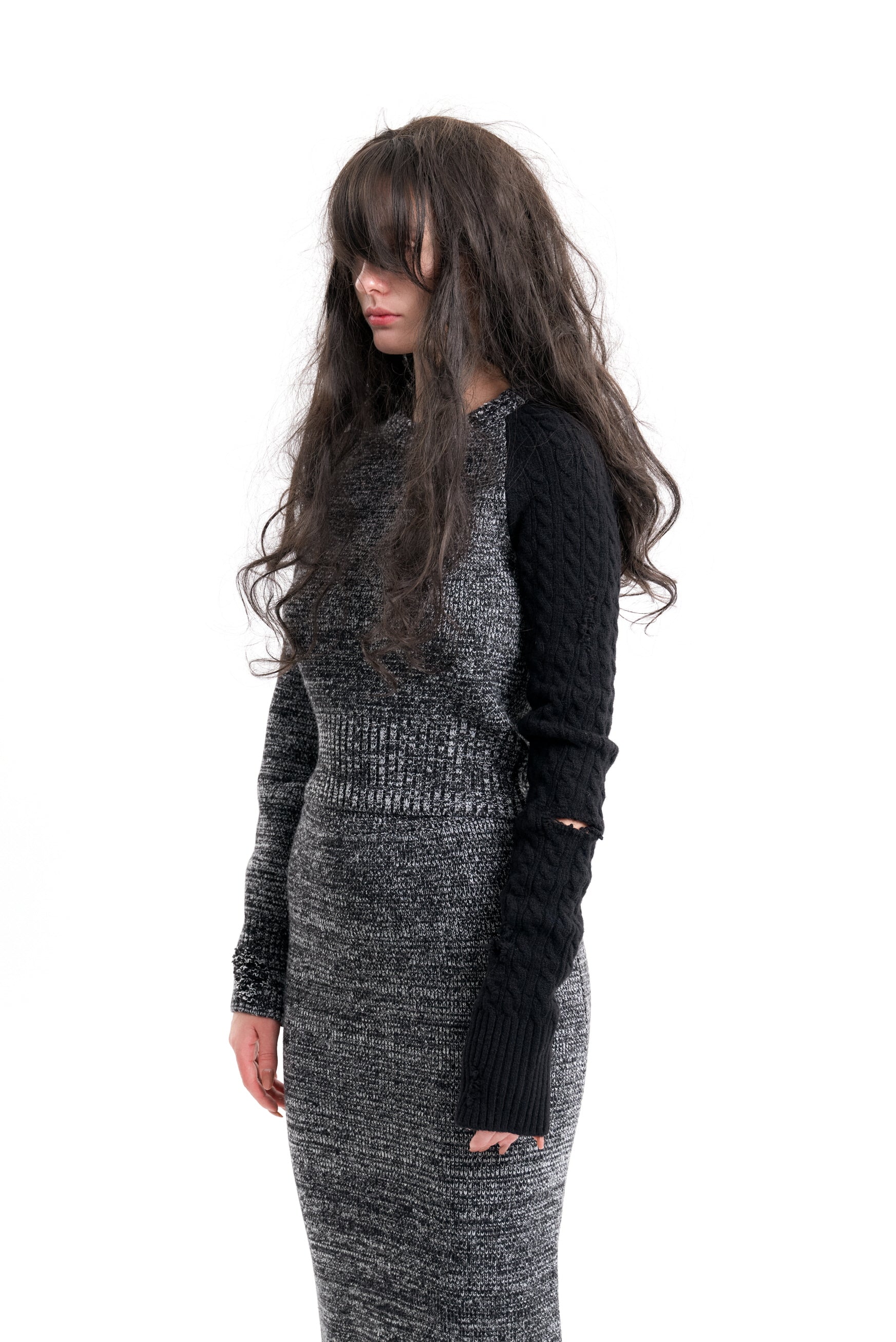 (EMMA) UNBALANCED KNIT SWEATER-5