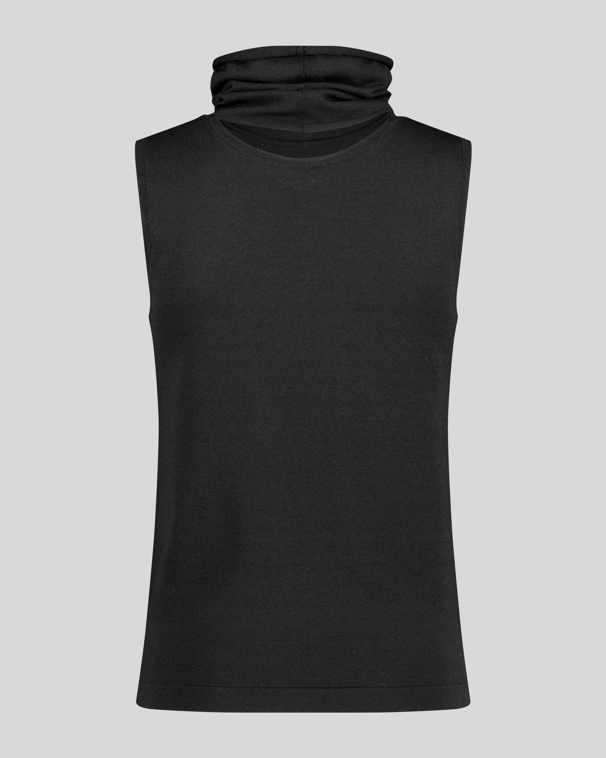 SCARF KNIT TOP