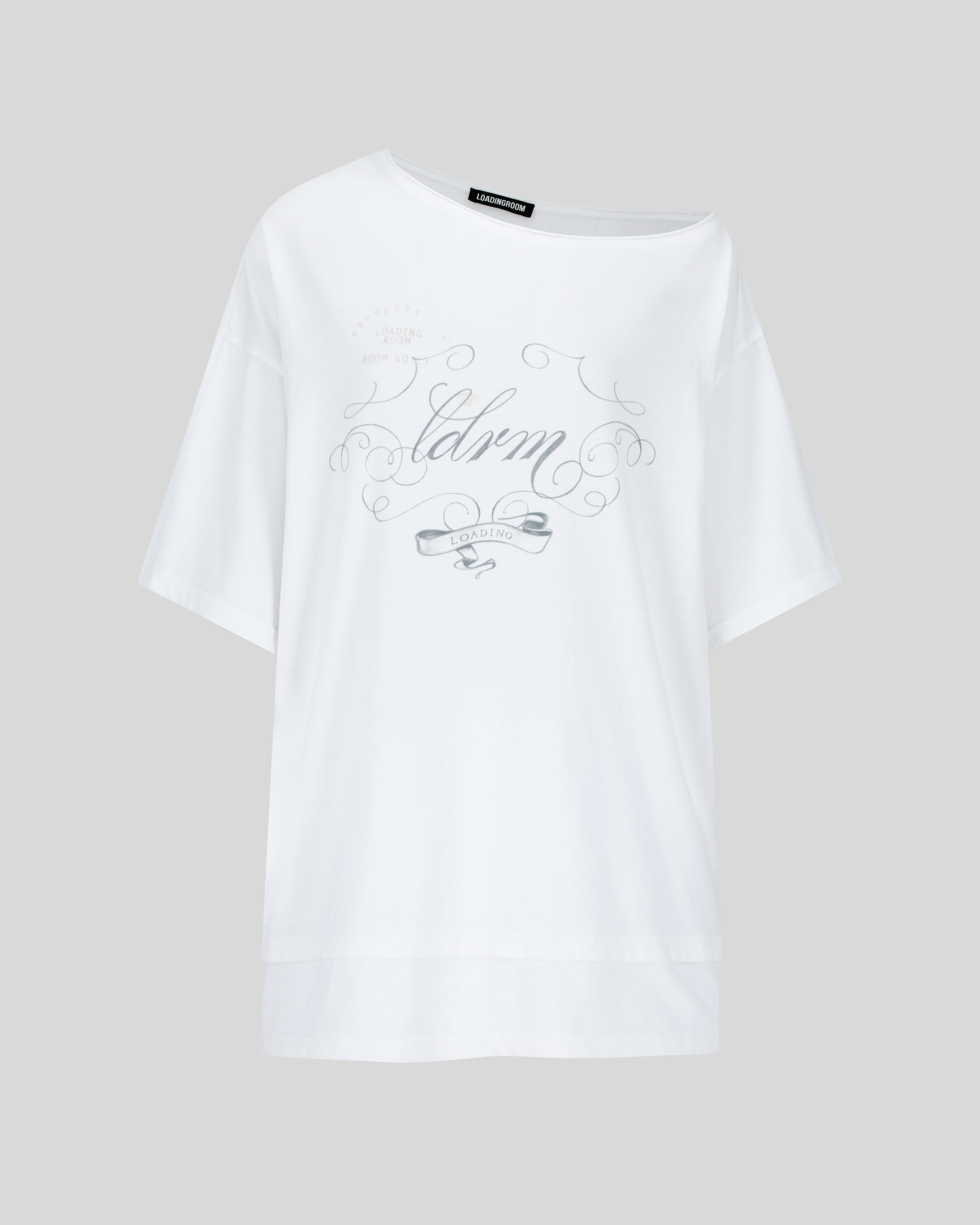 LAYERED ONE SHOULDER TEE