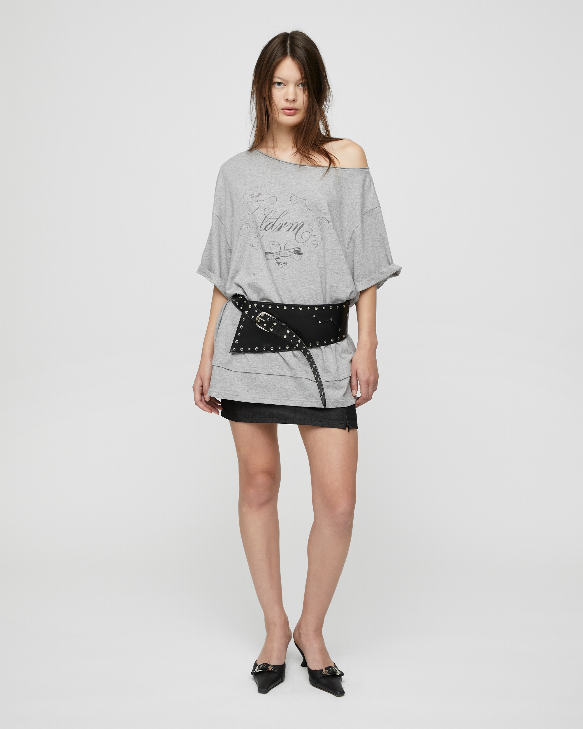 LAYERED ONE SHOULDER TEE