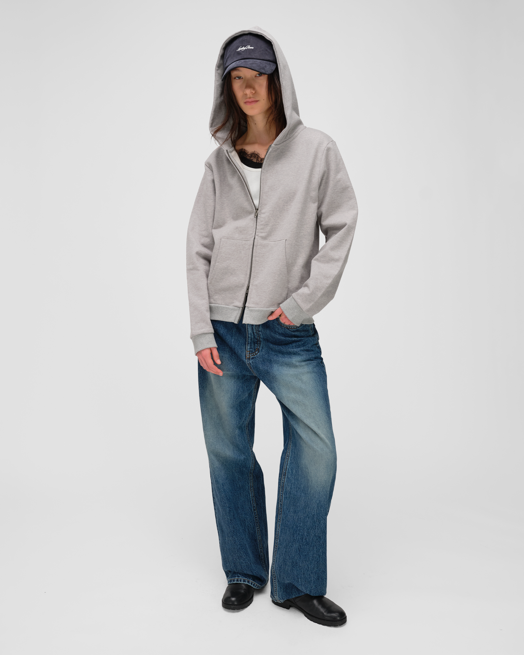 REGULAR FIT HOODIE ZIP