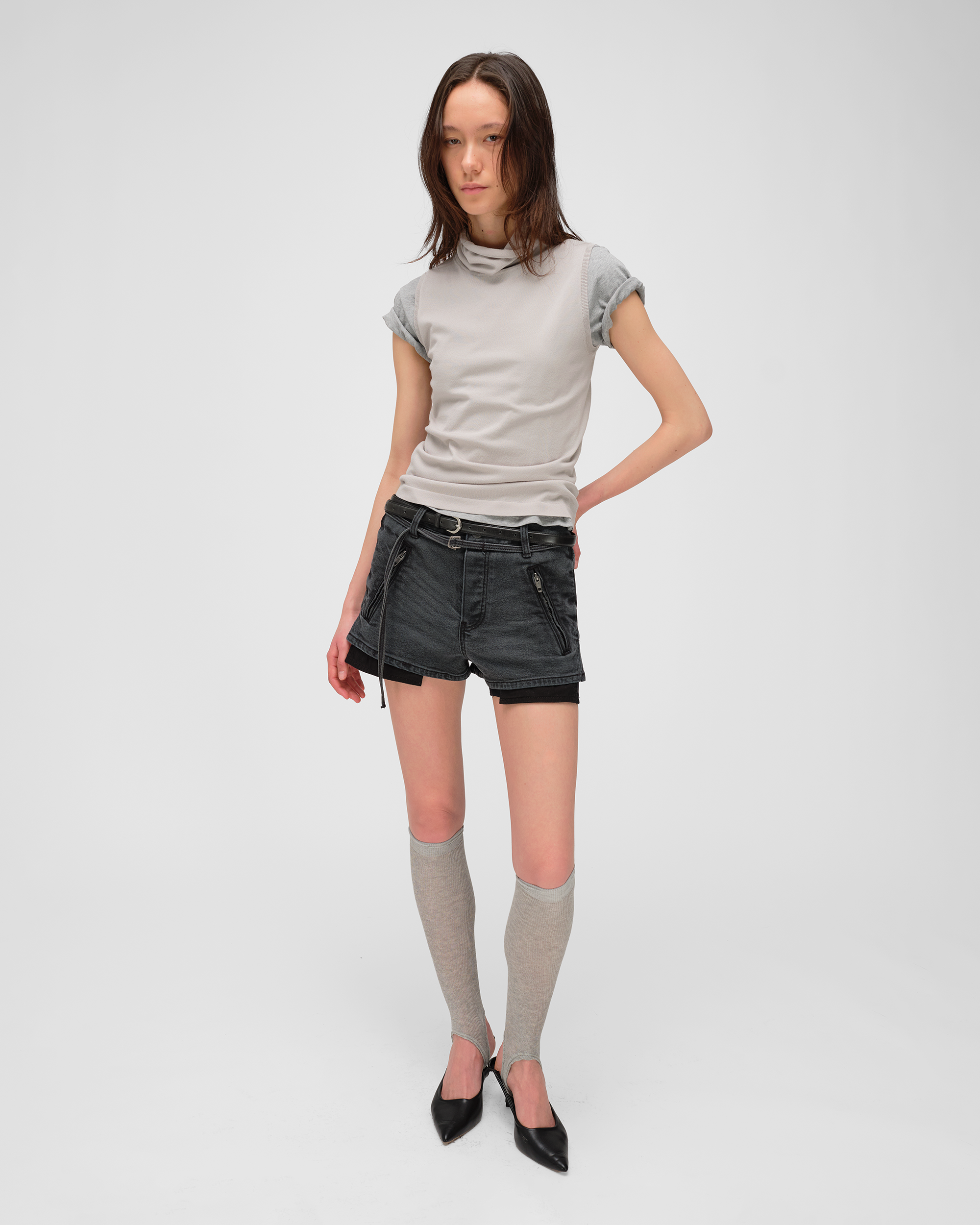 SCARF KNIT TOP