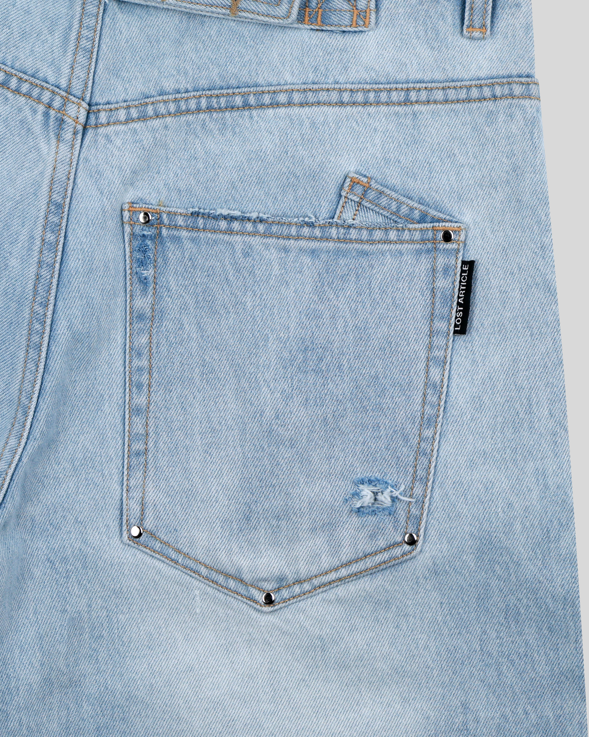 90's STUD DENIM SHORTS