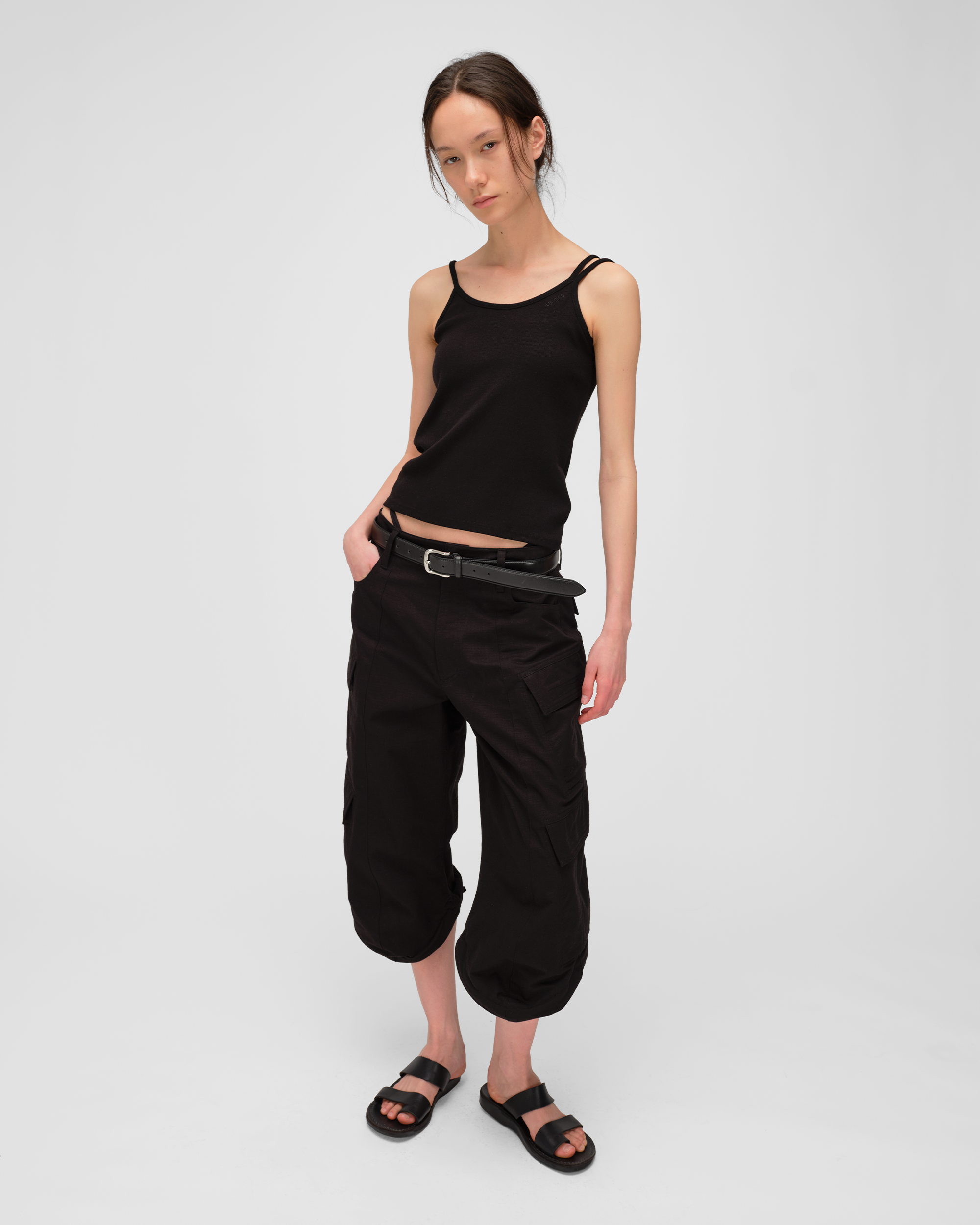 COWL CARGO PANTS