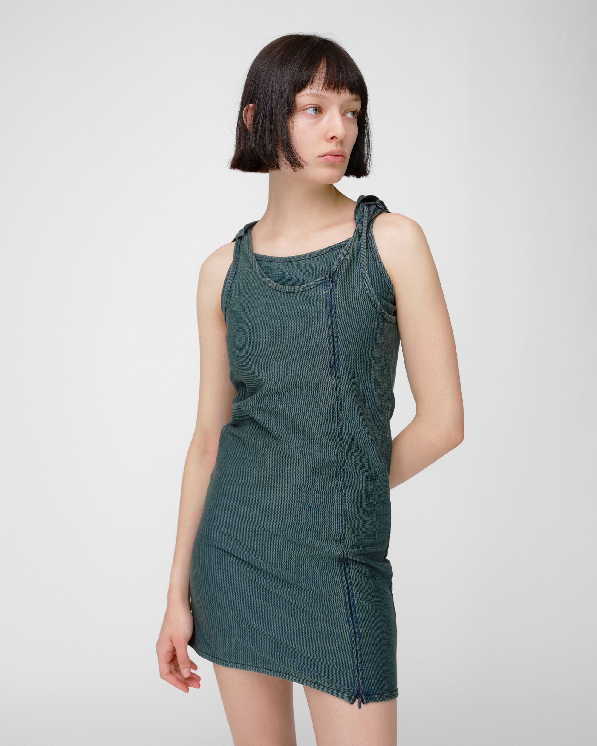 SLIP HOODIE DRESS