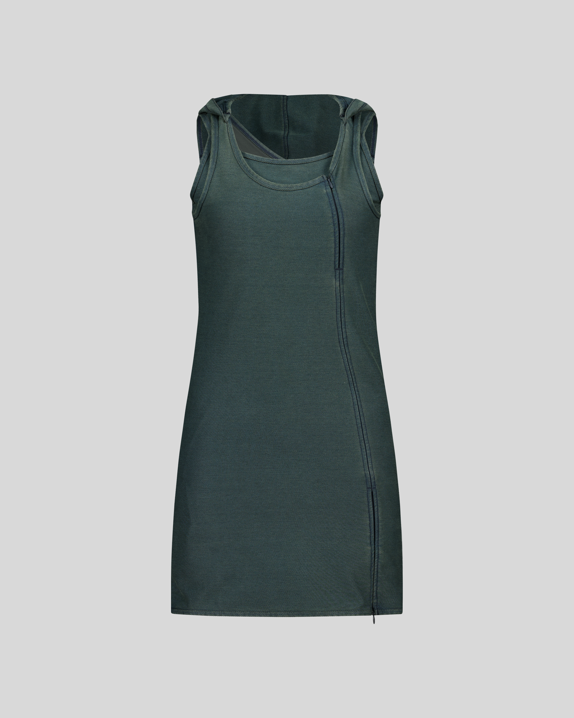 SLIP HOODIE DRESS