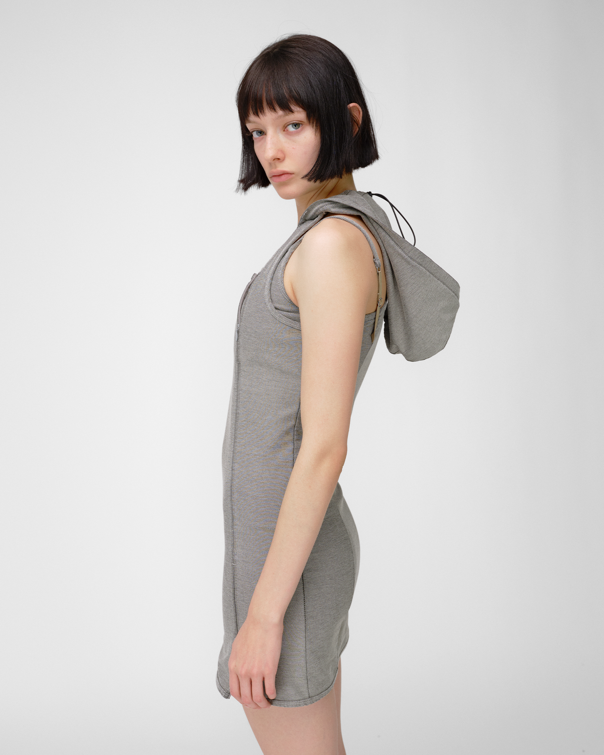 SLIP HOODIE DRESS