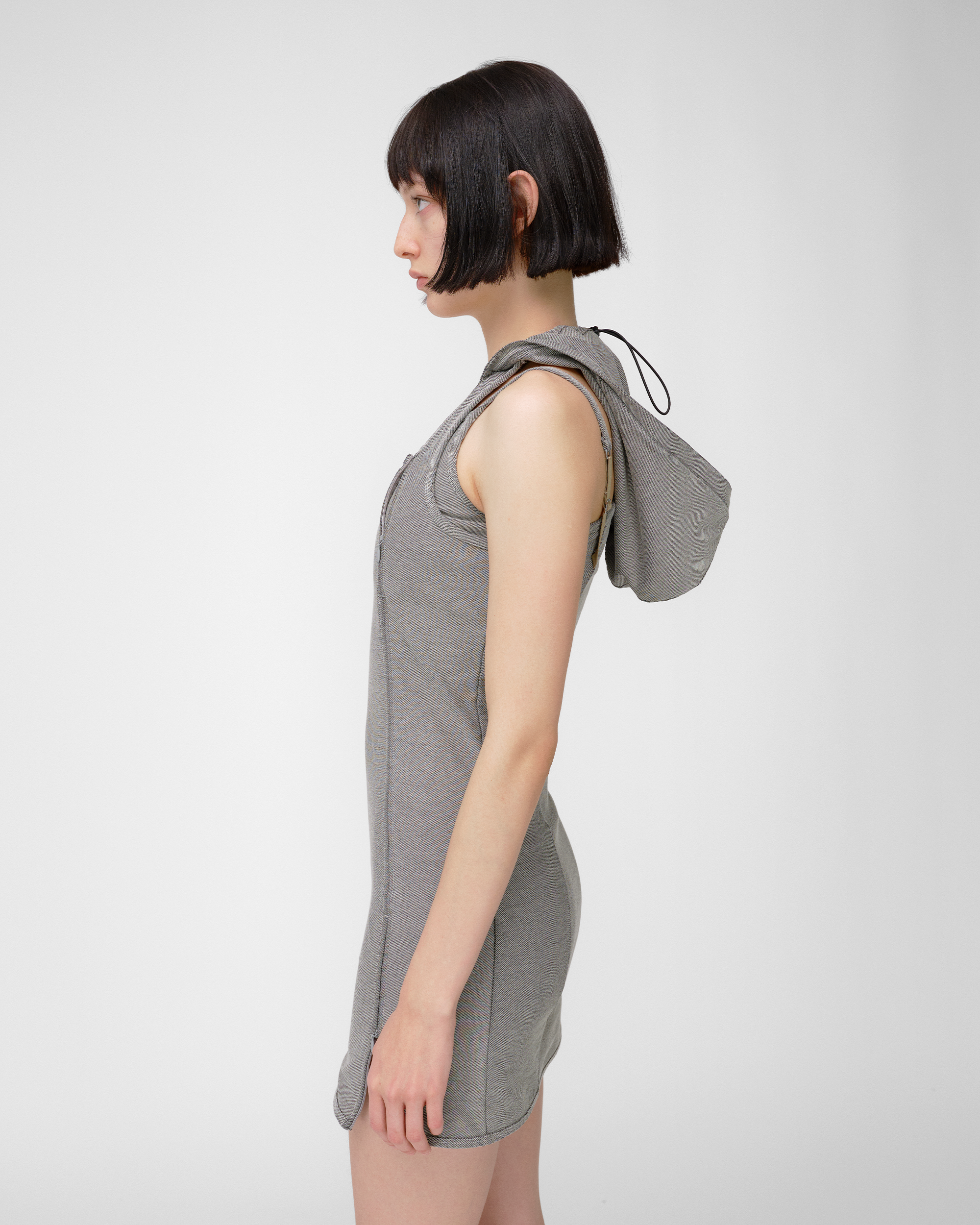 SLIP HOODIE DRESS