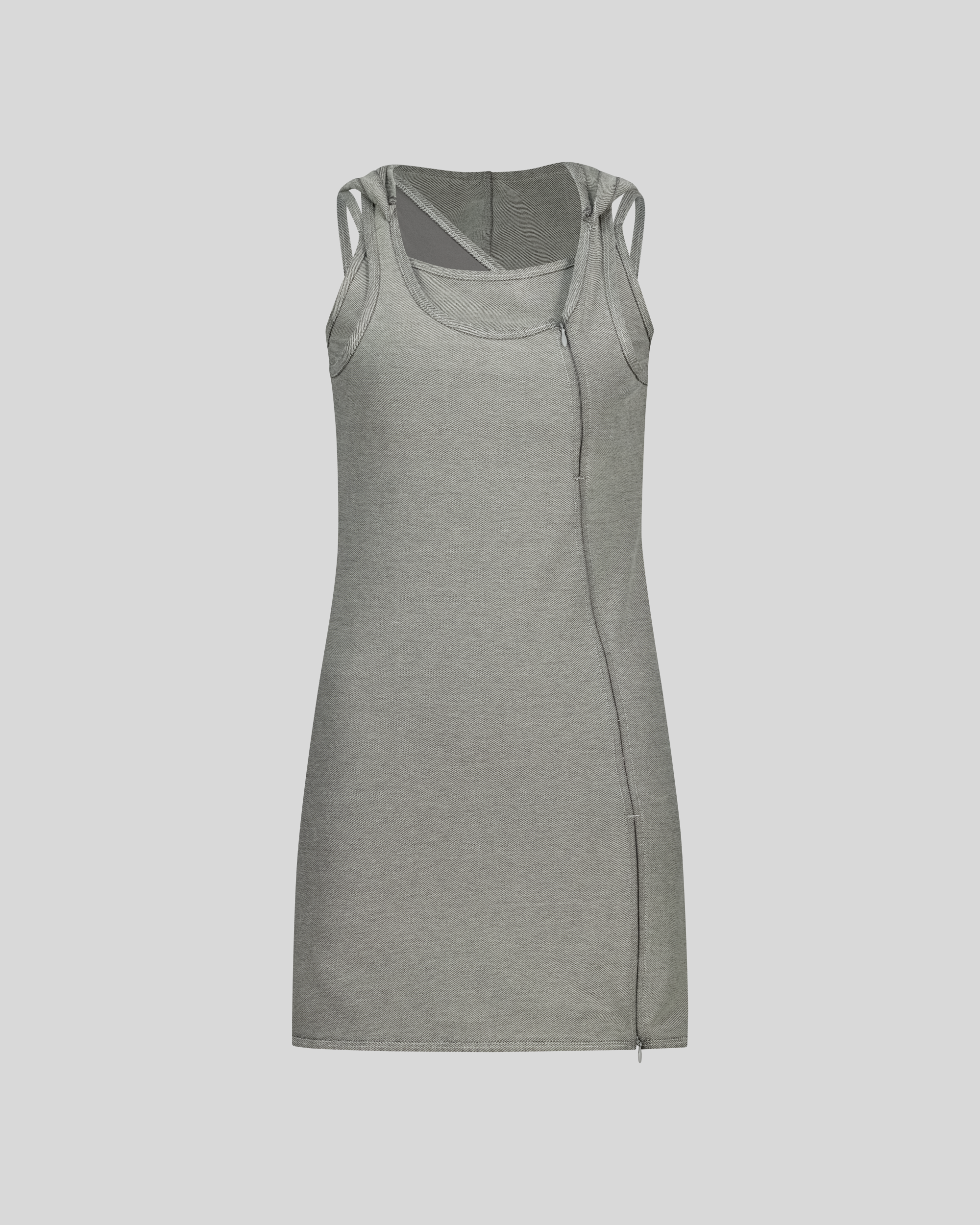 SLIP HOODIE DRESS