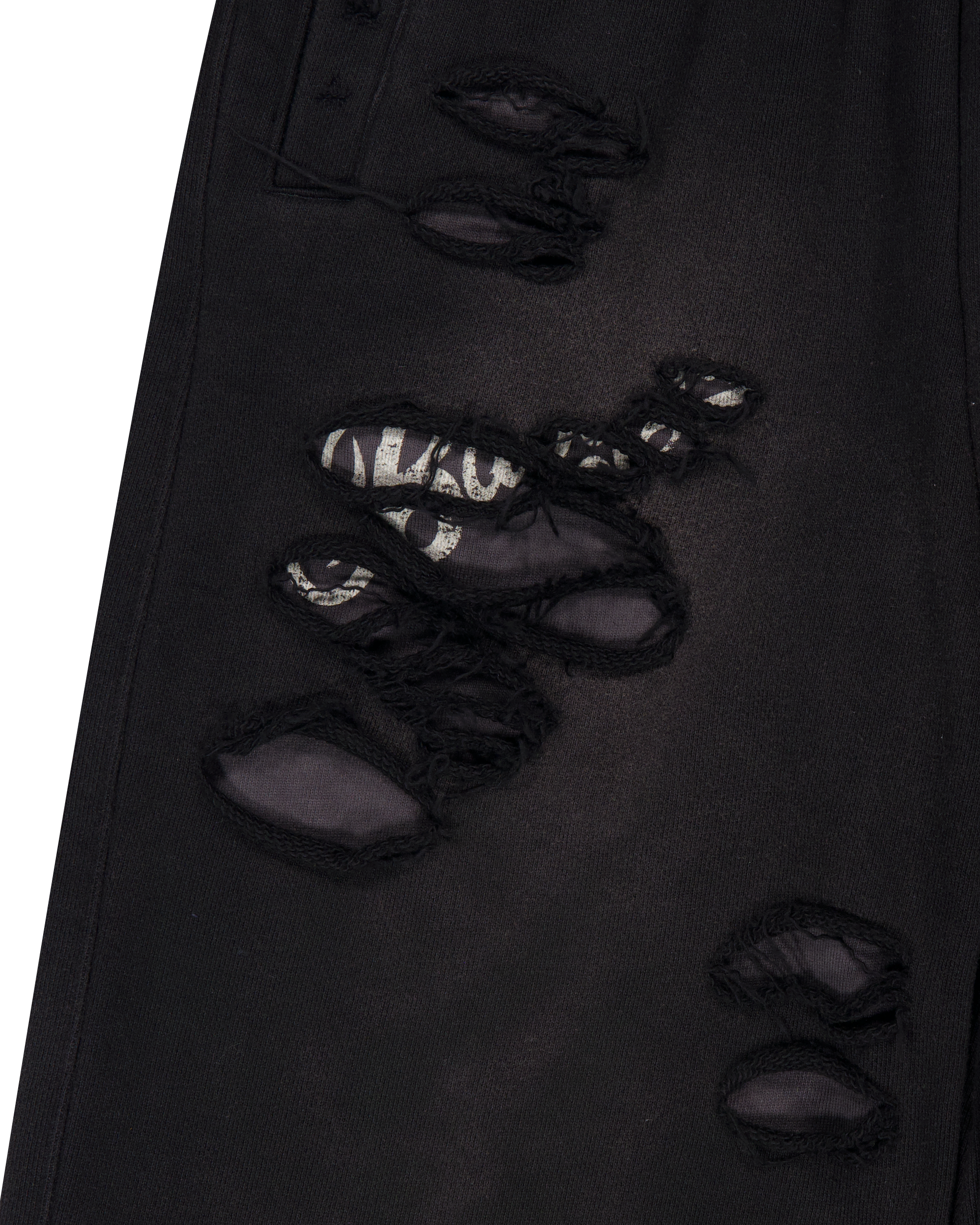 DAMAGED OVERLAY SWEATPANTS