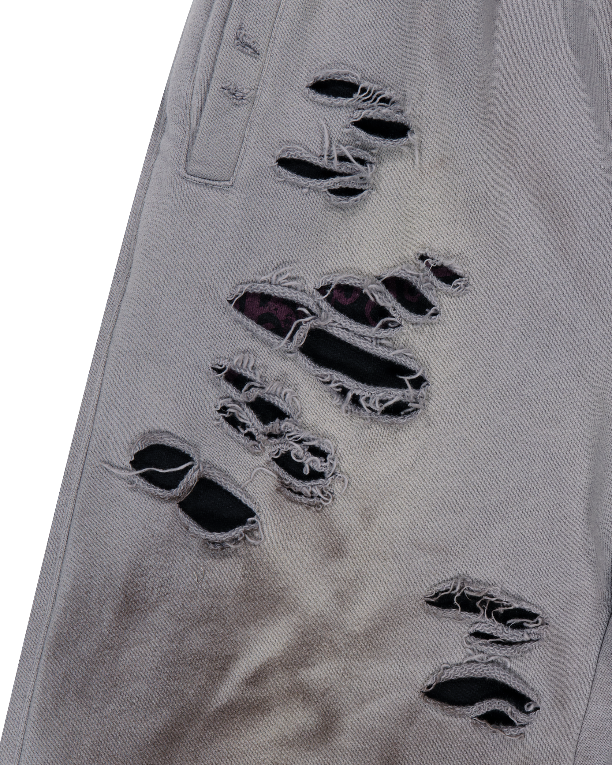 DAMAGED OVERLAY SWEATPANTS