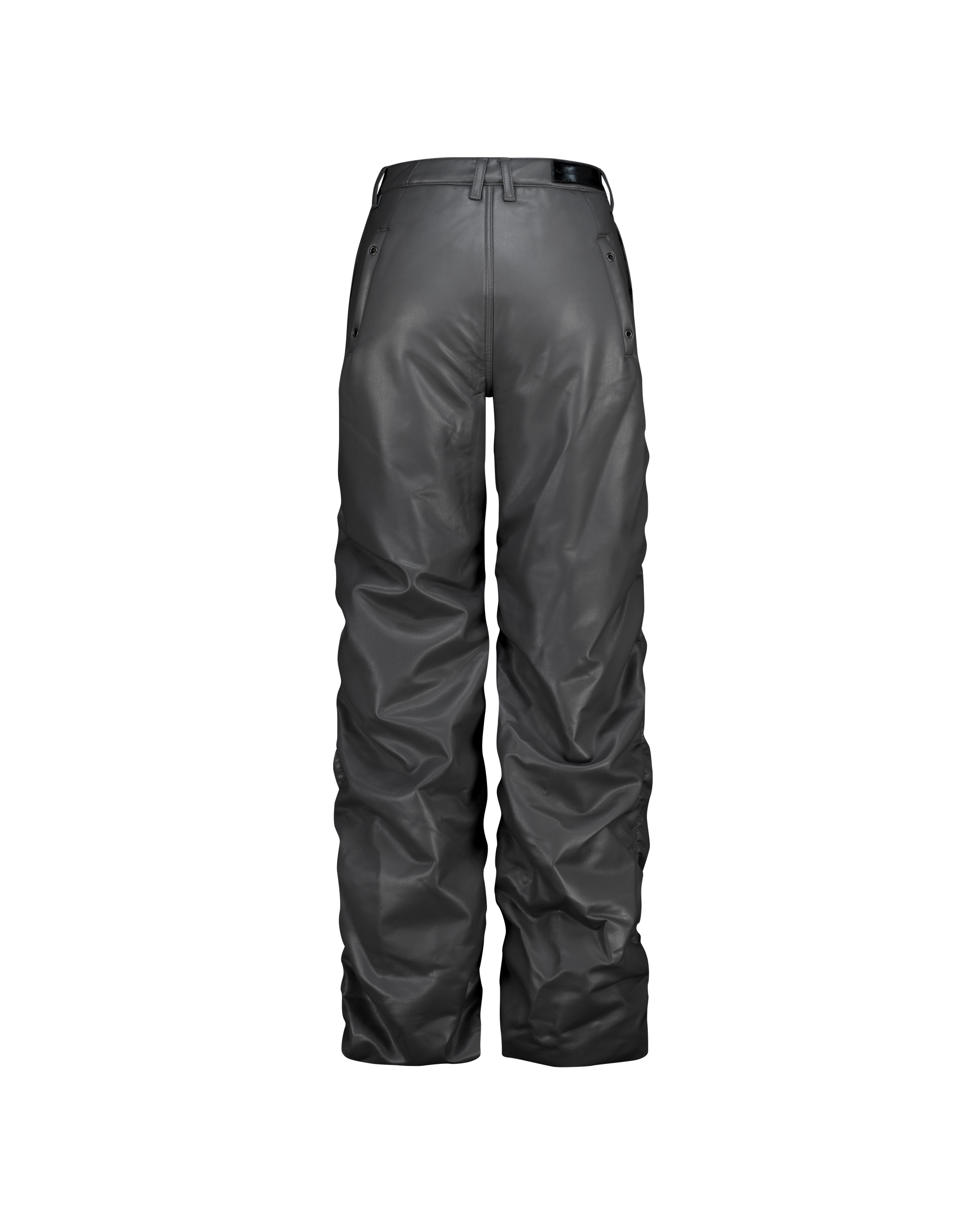 FAUX LEATHER PADDED PANTS